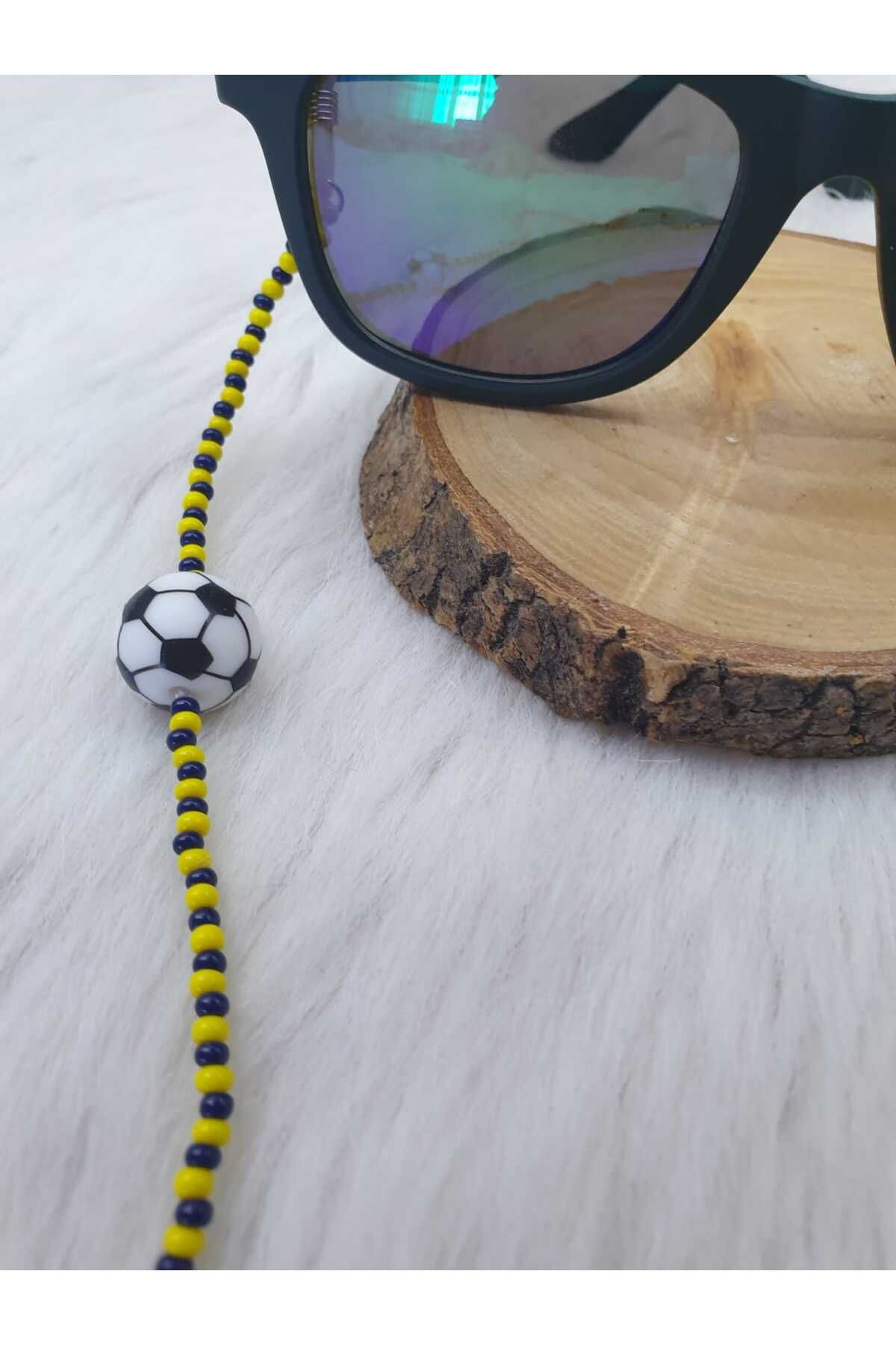 HAPPY HANDMADE-Children's Glasses Chain with Fans Football Themed Glasses Chain Glasses Accessory 4