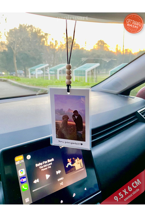 papirusart Fotoğraflı Araba Süsü, Kişiye özel Oto süsü, Kokusuzdur, Sevgilile...