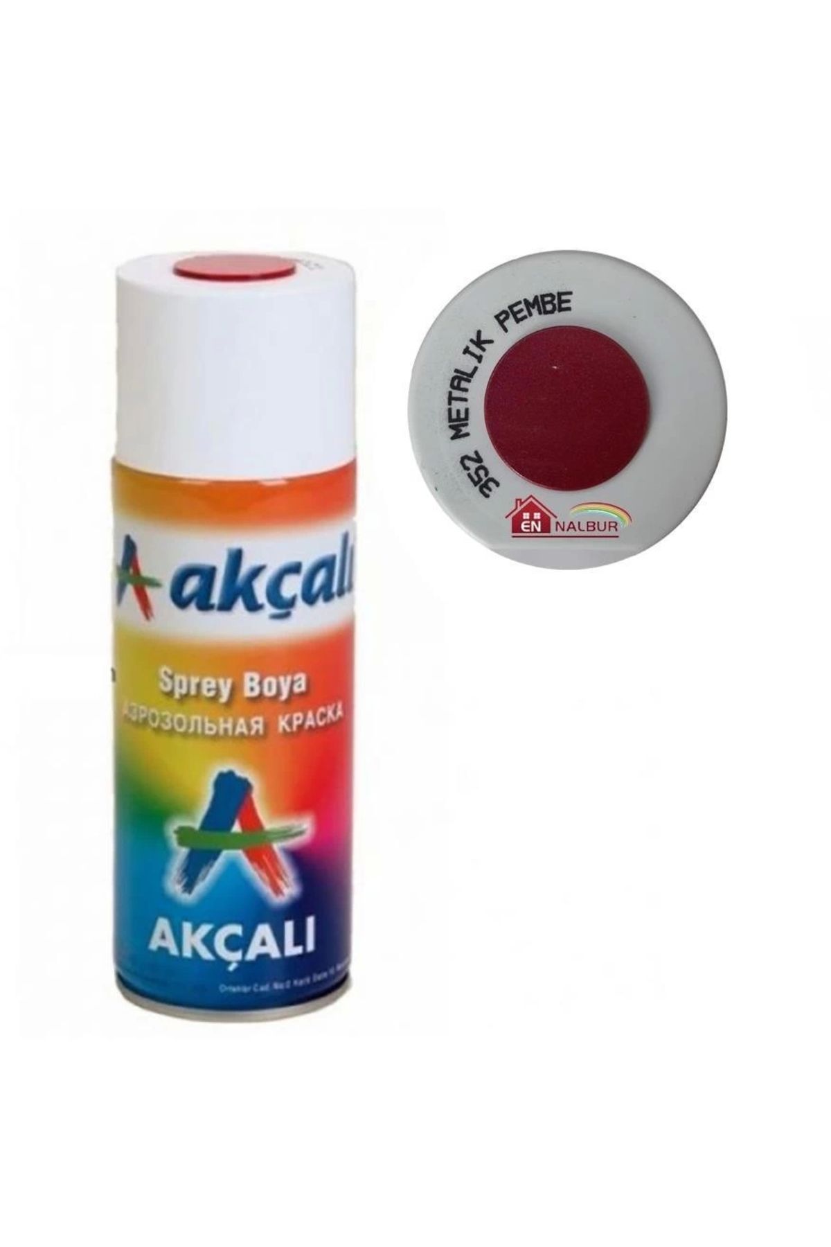 Akçalı Akçalı Sprey Boya 400 ml 352 Metalik Pembe