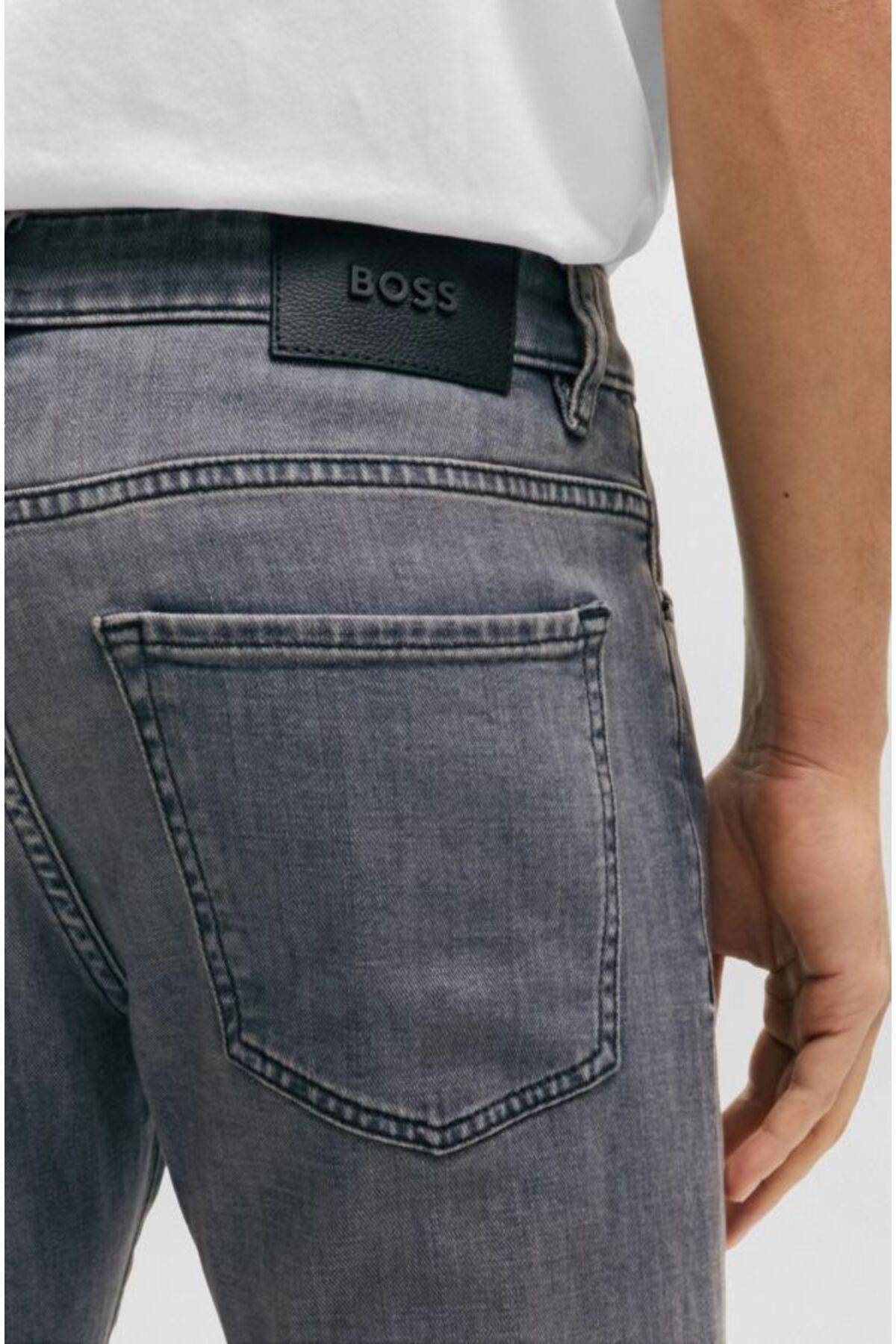 شلوار جین خاکستری مردانه دلاور اورجینال BOSS