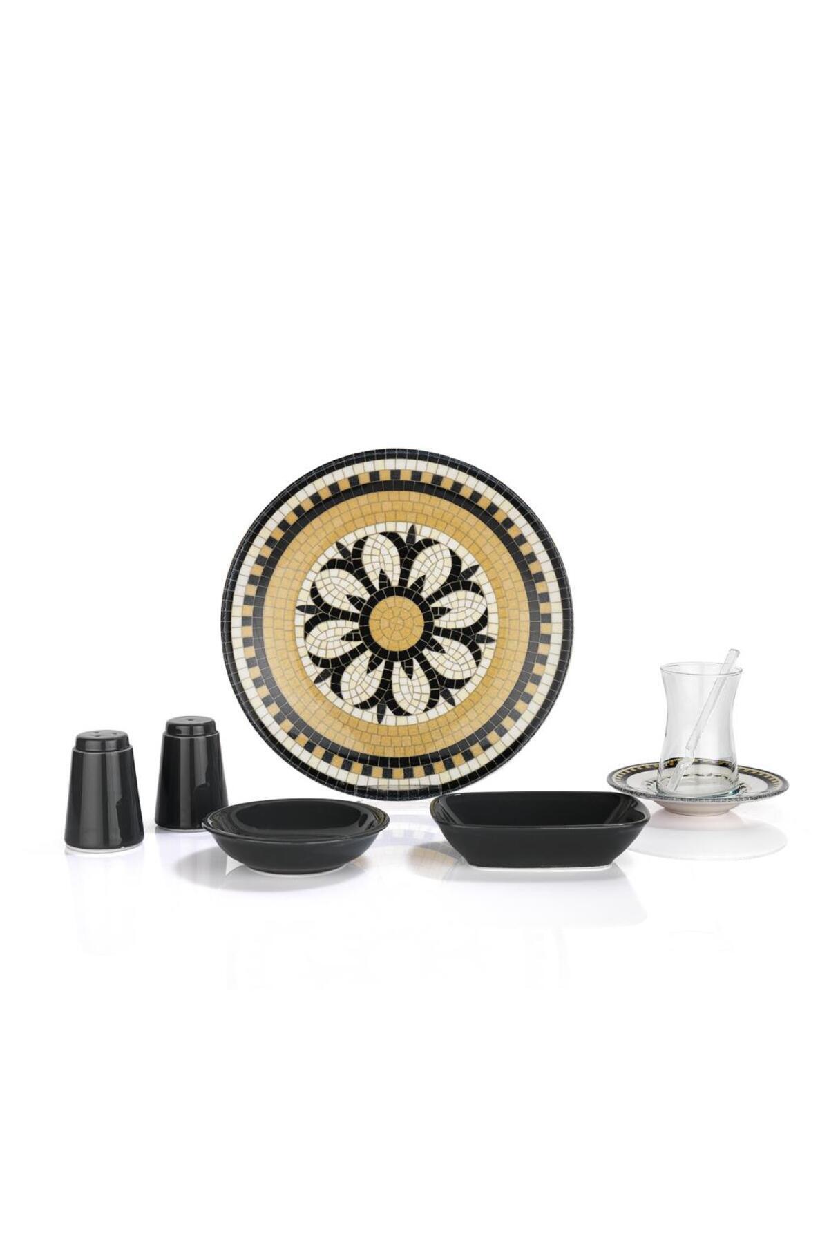 Schafer-Meghan Breakfast Set 32 Pieces-Gray 2