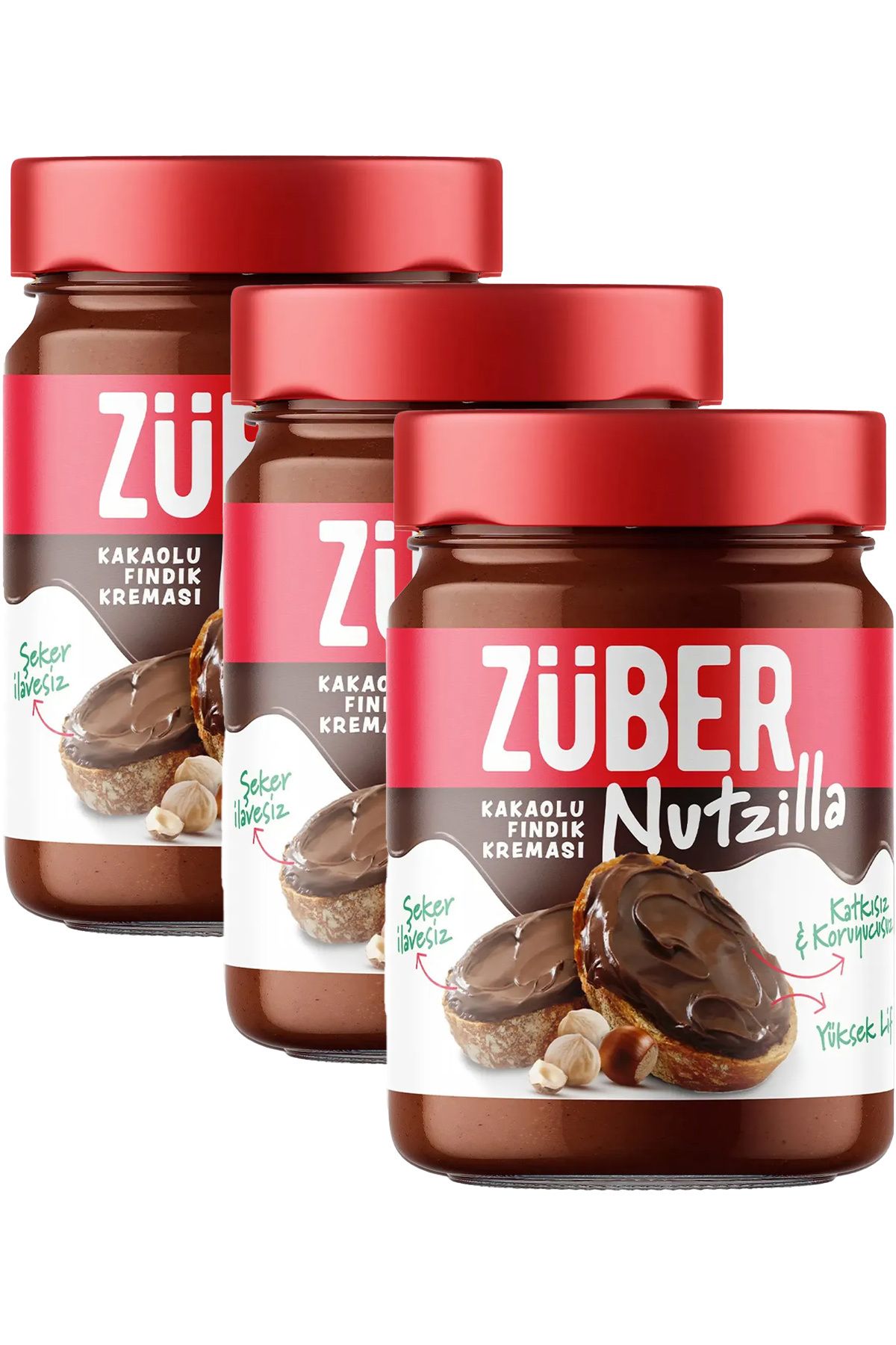 Züber Nutzilla Fındık Kreması Kakaolu 315 g x 3 Adet