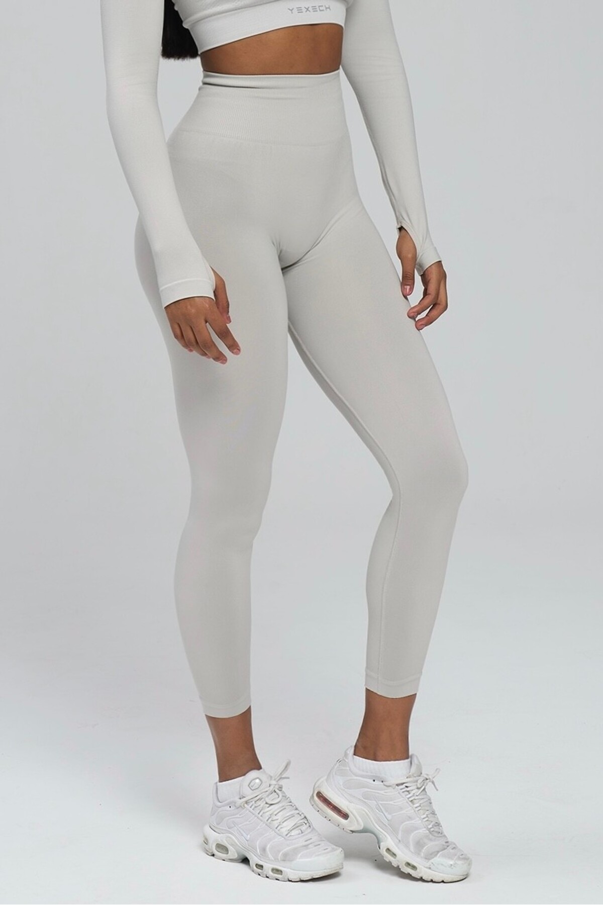 yexech  Büzgülü Seamless Ekstra Kalça Destekli Push-Up Aurora Spor Tayt - Görsel 10