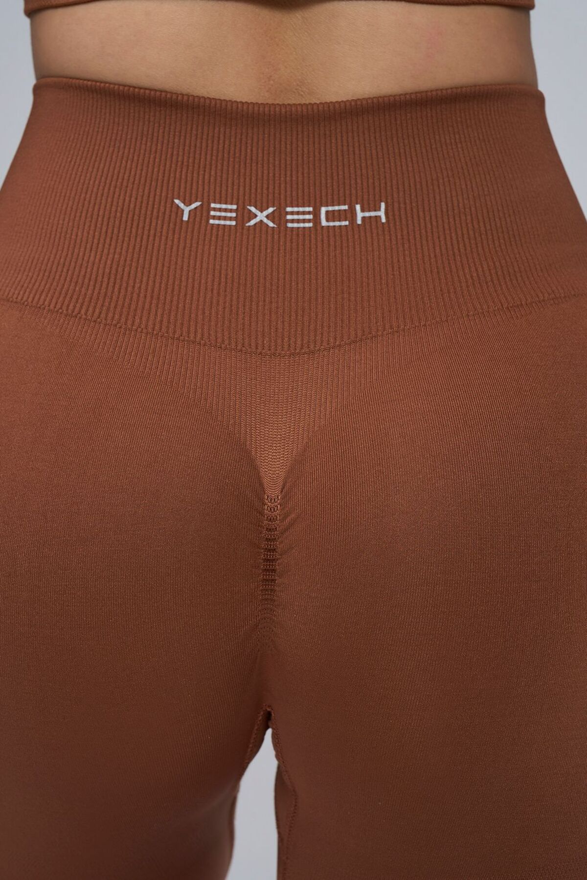 yexech  Büzgülü Seamless Ekstra Kalça Destekli Push-Up Aurora Spor Tayt - Görsel 4