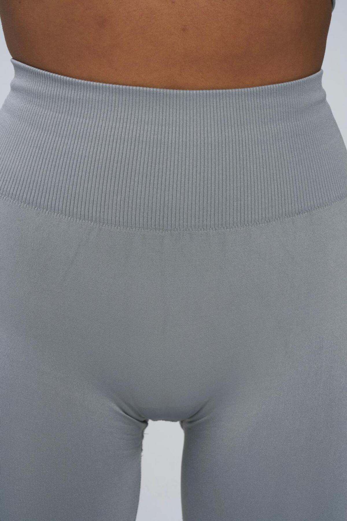 yexech  Büzgülü Seamless Ekstra Kalça Destekli Push-Up Aurora Spor Tayt - Görsel 5