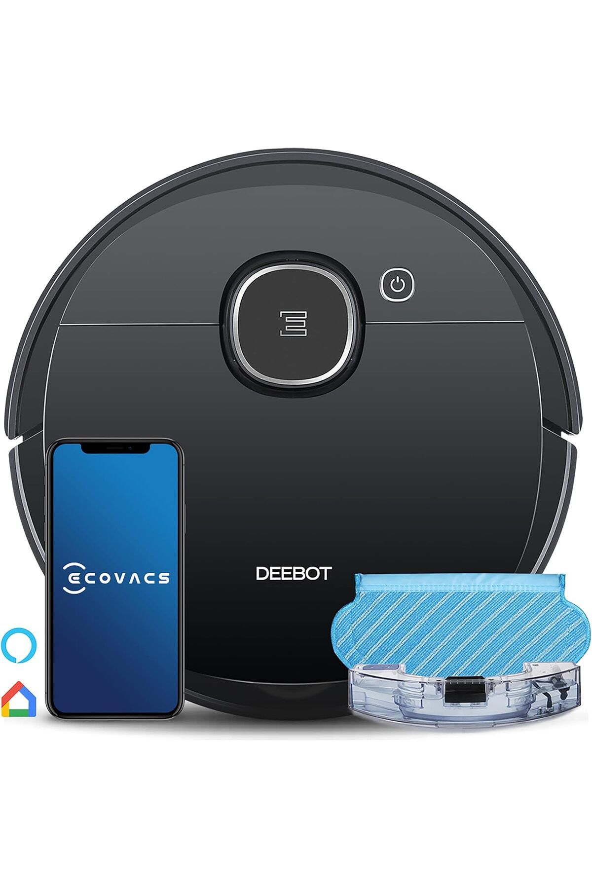 Ecovacs-Robot Vacuum Cleaner DEEBOT OZMO920, 2-in-1 Vacuum & Mopping Works on Carpets & Hard Floors 1