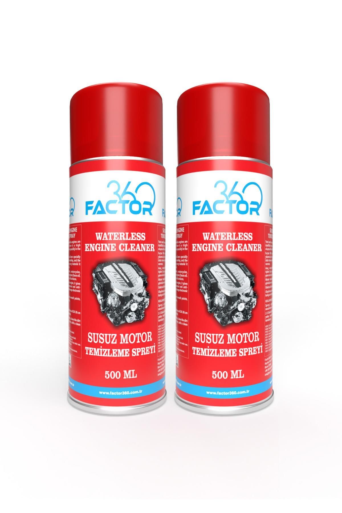 Factor360 Susuz Motor Temizleme Spreyi - Waterless Engine Cleaning Spray 500ml 2 Adet