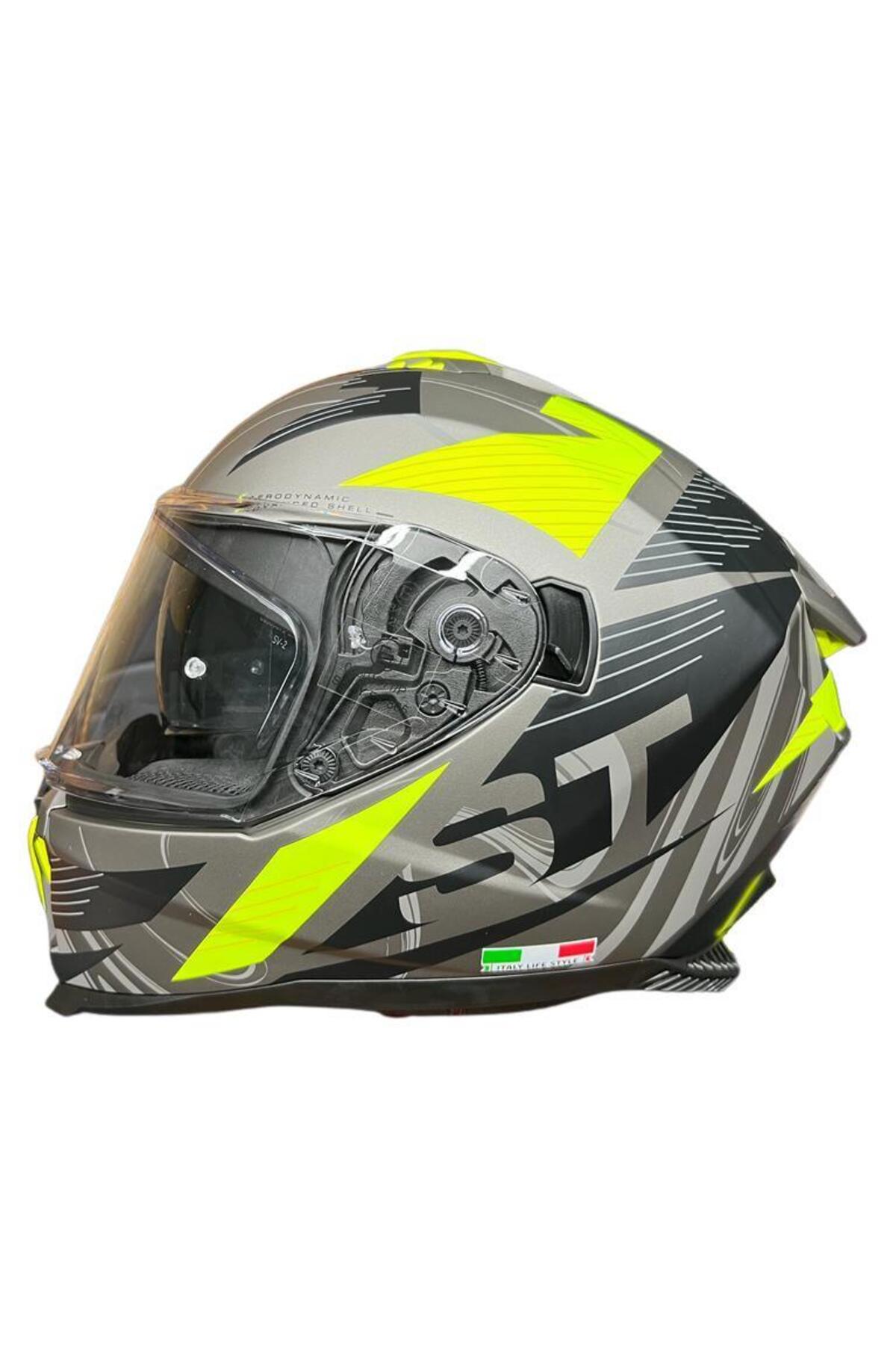 Sway Xbyc 865 Full Face Güneş Gözlüklü Kapalı Motosiklet Kaskı M