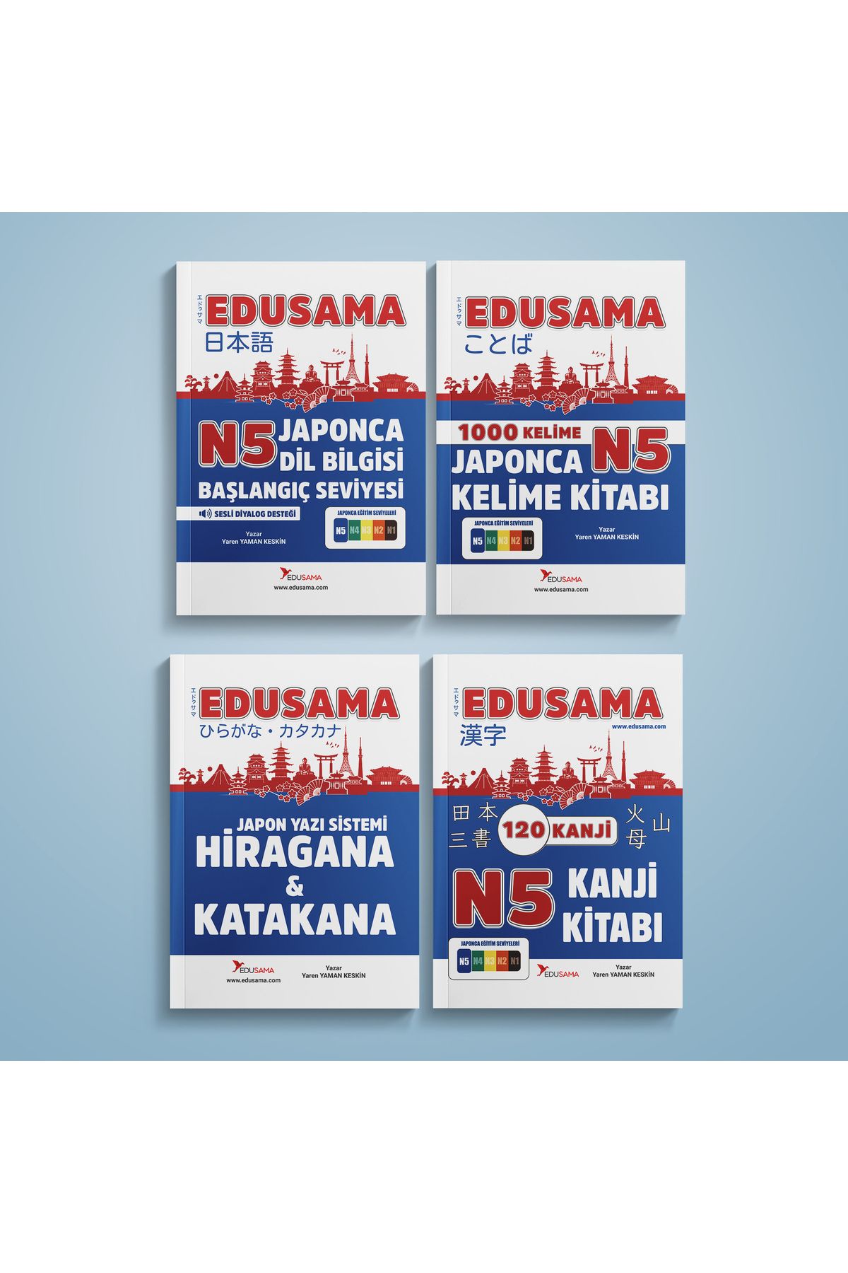 EDUSAMA  Japonca N5 Eğitim Seti 4'lü Set