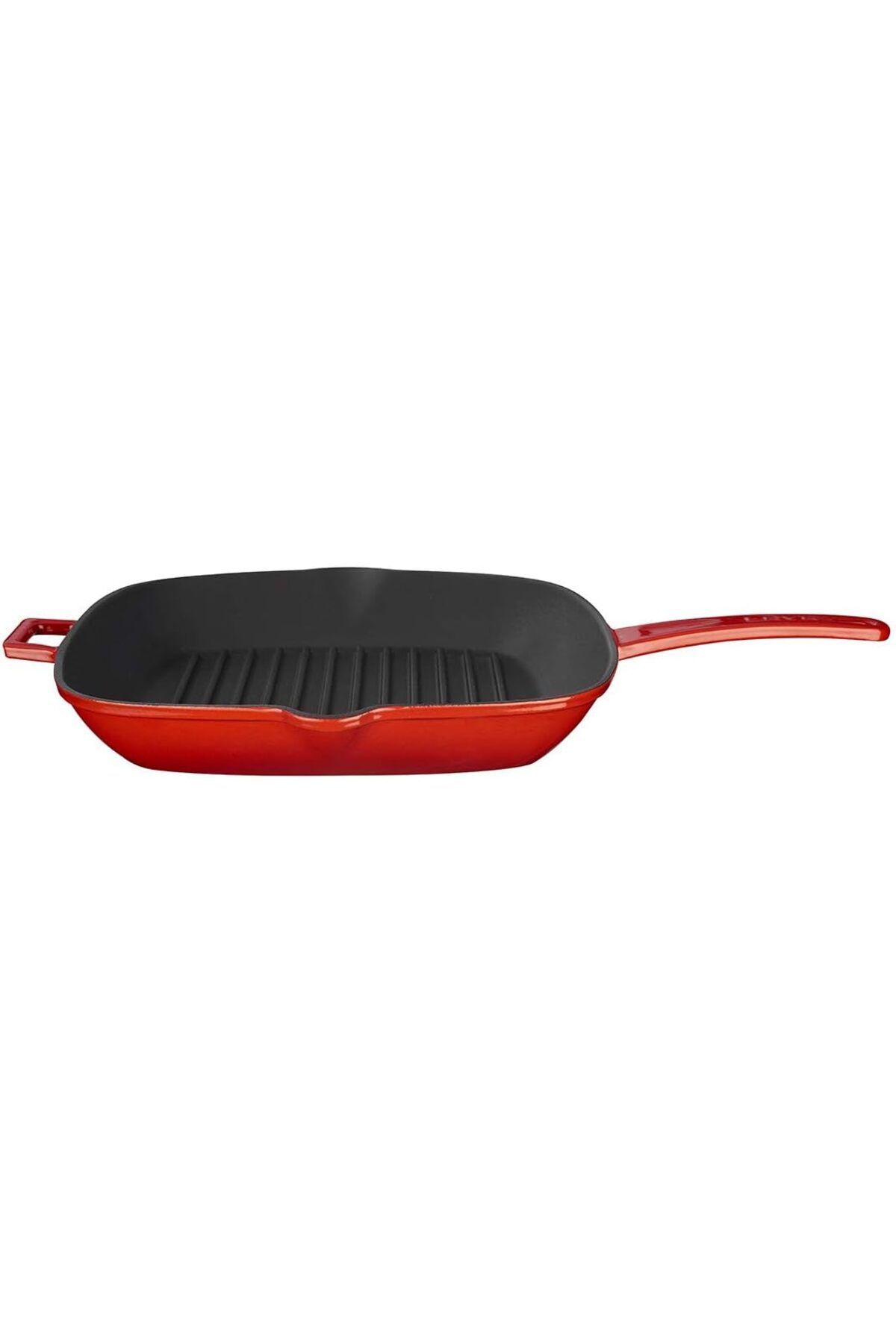 STOREMAX mrttnca Döküm Izgara Tava, Metal Saplı, 28x28 cm, Kırmızı trndymrt 1087243