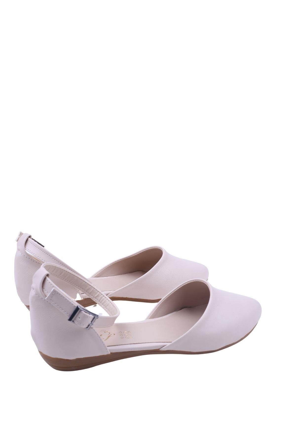 Sedef-444 Women's Ankle Strap Casual Babet Shoes 4
