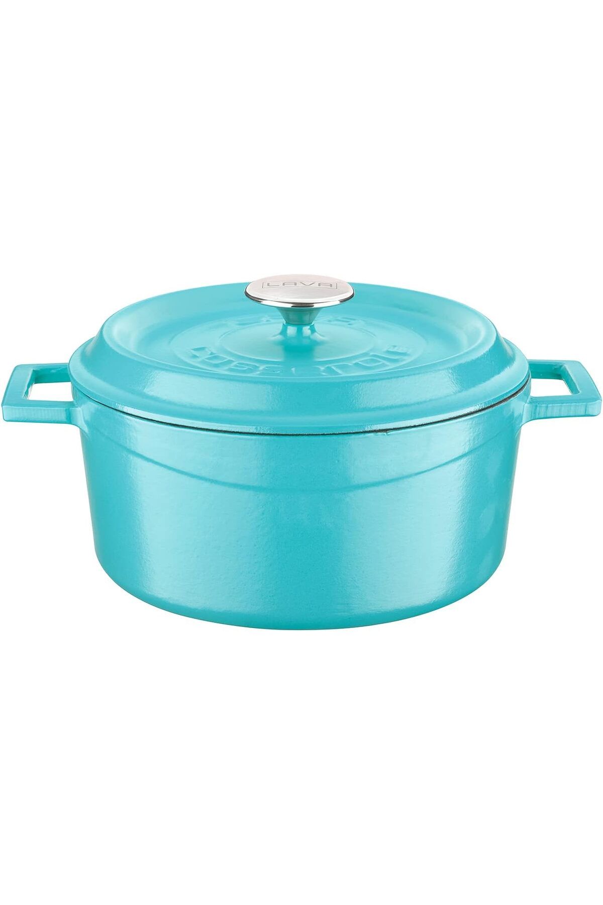 STOREMAX nffastore Metal Spring Serisi - Döküm Tencere, Yuvarlak, 24 cm, Mat Emaye, Parlak Siyah Taban, Kı