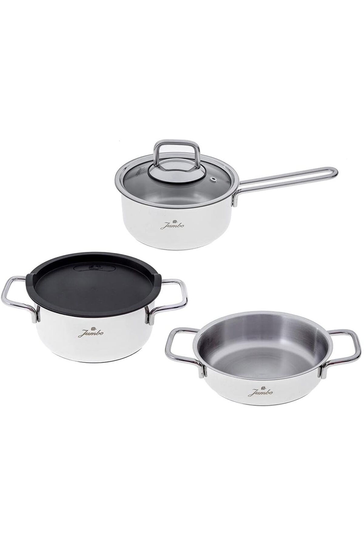 STOREMAX nffashopm Lyon Midi Tencere Seti, Gri, 4 Parça storestarx 1051353