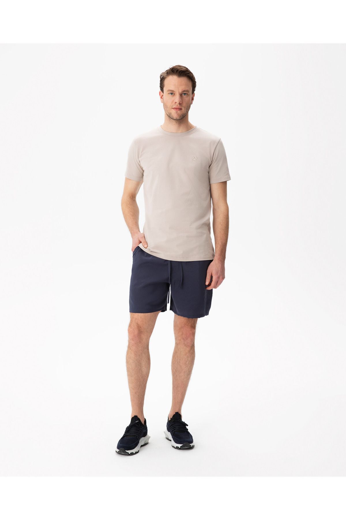 Ayma Active-Ανδρικό σορτς με κορδόνια με τσέπες Navy Blue 5