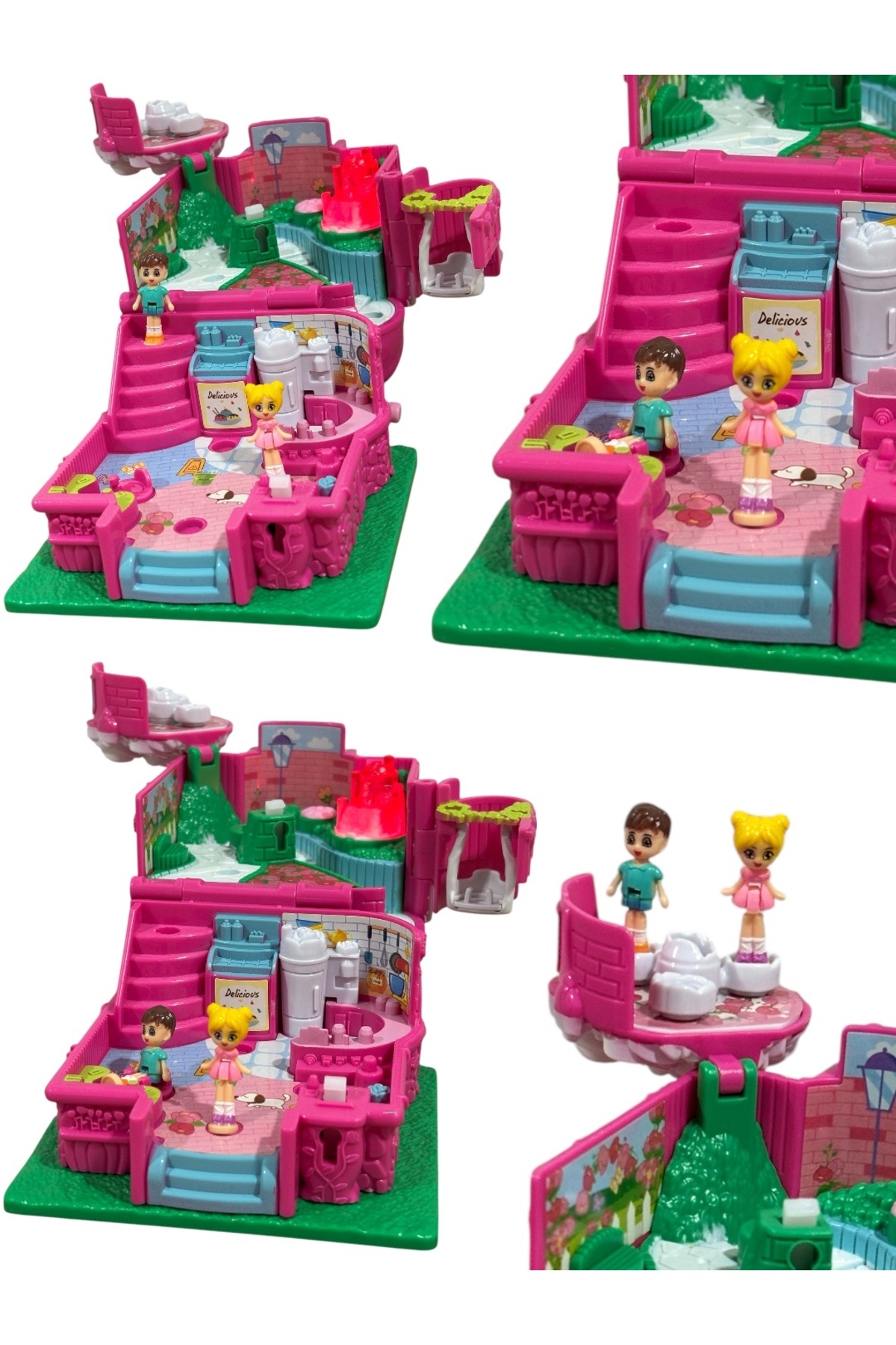 BYCEGU 93305 Müzikli Ve Işıklı Açılır Kapanır Aksesuarlı Oyuncak Ev Serisi Ürün Bir Adettir fotoğrafı 6 (önizleme)