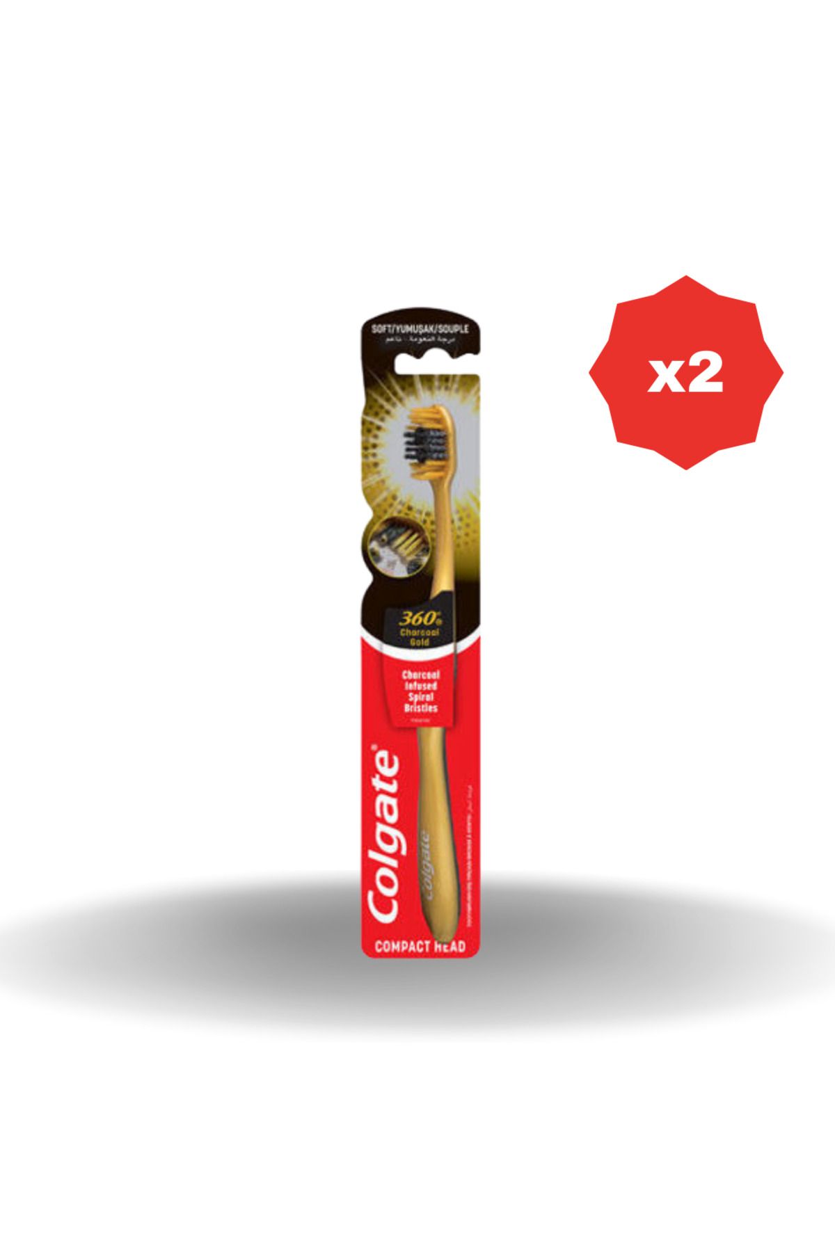 Colgate 360 GOLD SİNGLE YUMUŞAK DİŞ FIRÇASI - (2 ADET)