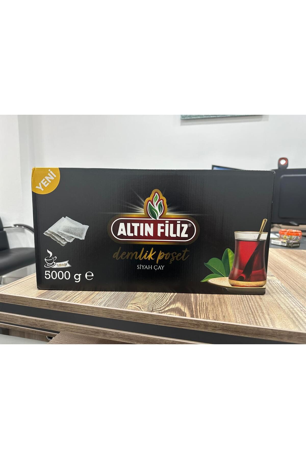 Filiz Çay Altın Filiz Demlik Poşet Siyah Çay TEA 5000 GRAM Tanesi 30 Gram