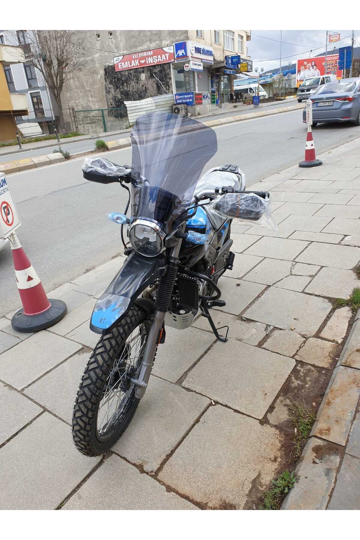 Hero X Pulse Siperlik Ön Cam 2020 2025 Model 46cm Füme Renkli 4mm UZUN CAM