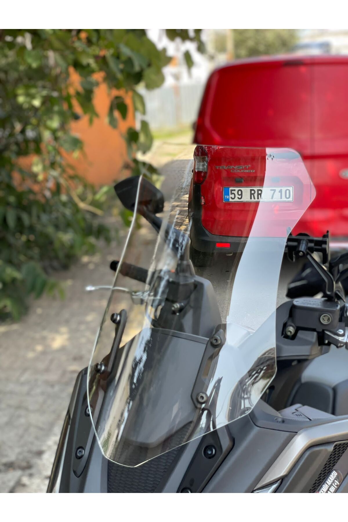 Kymco DTX 360 Siperlik Ön Cam 2021-2023 Model 65cm Şeffaf Renkli 4mm UZUN CAM