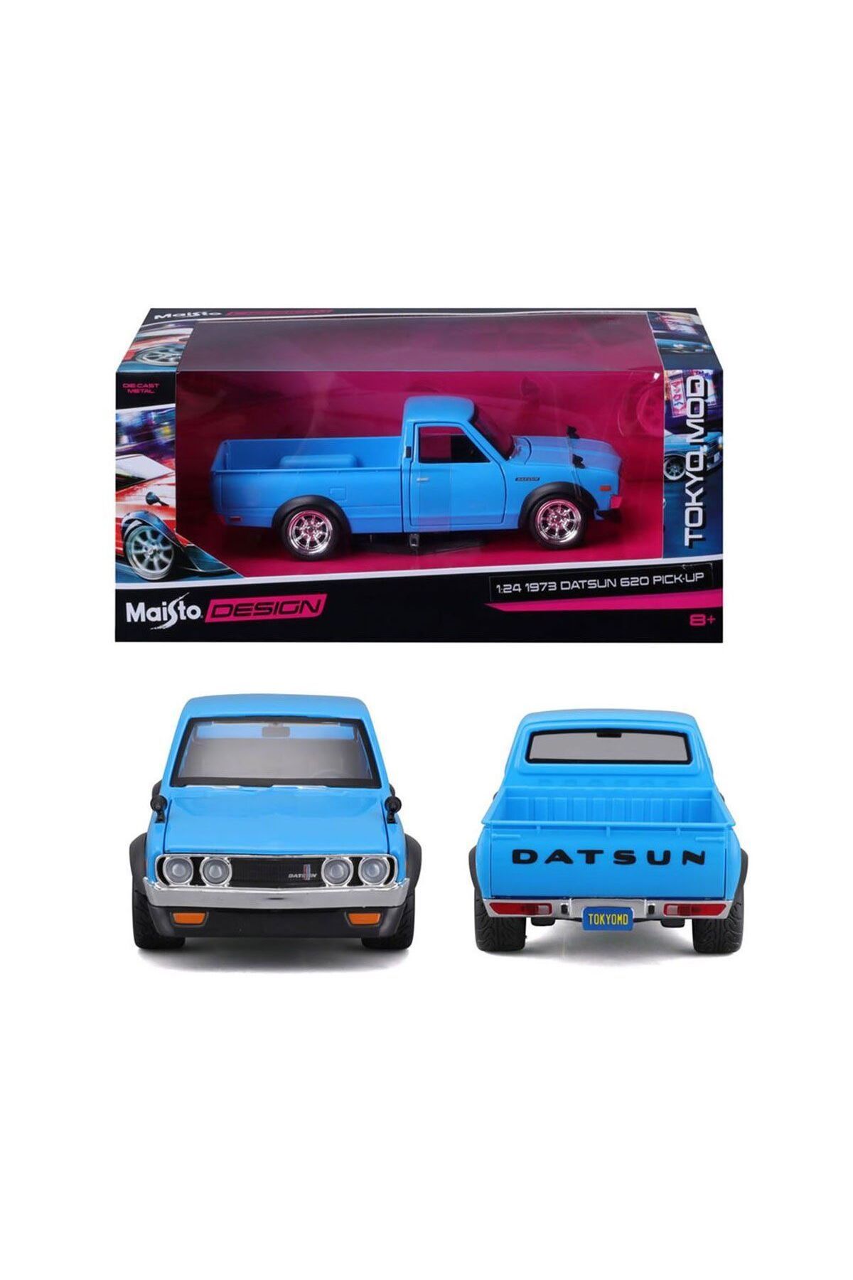 NECO TOYS MAY 32528 1973 Datsun 620 Pick Up 1:24 Model Araba -Necotoys