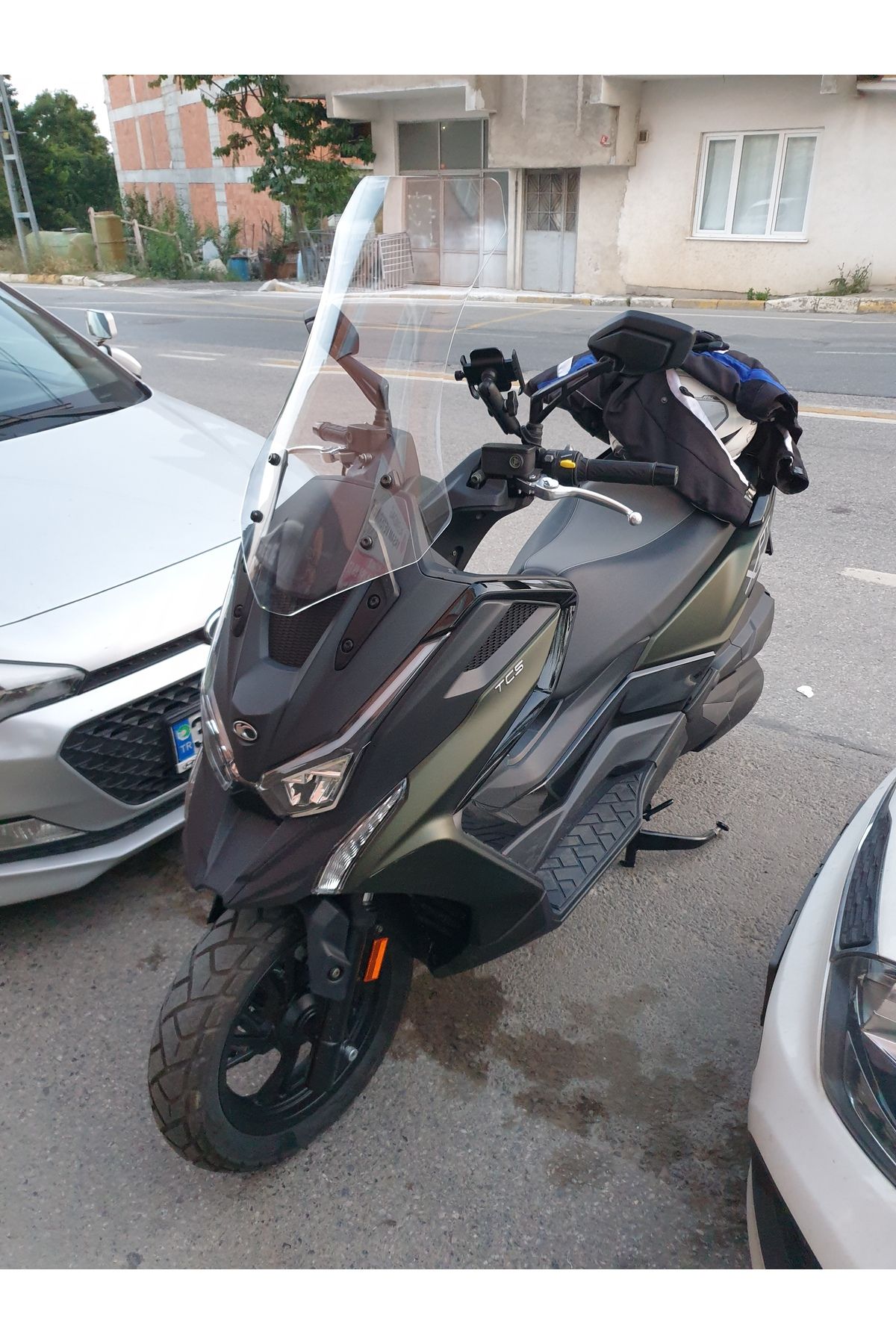 Kymco DTX 360 Siperlik Ön Cam 2021-2023 Model 65cm Şeffaf Renkli 4mm UZUN CAM