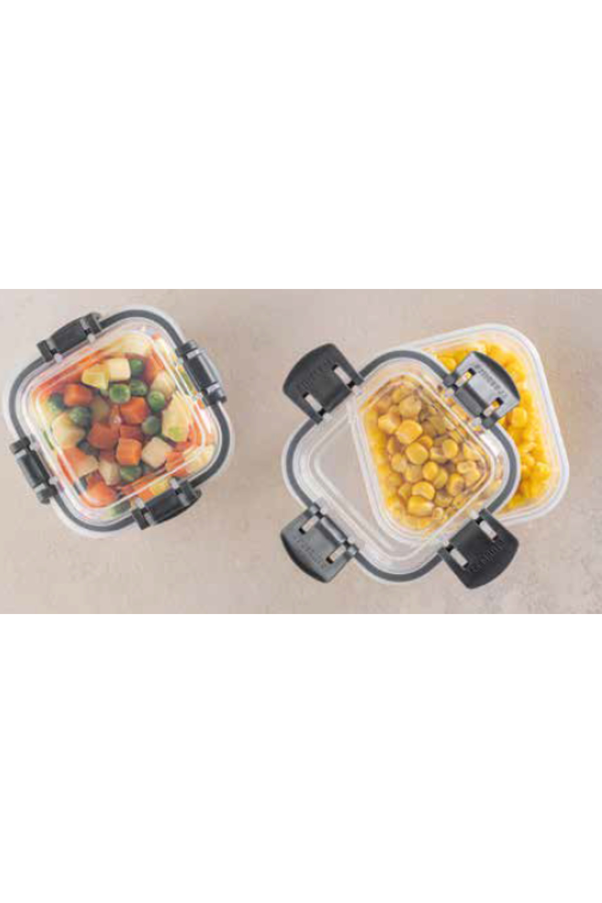 SUPERPUP-Set of 3 Storage Containers with Sealed Lock (0.75 Lt - 1.25 Lt - 2.1 Lt) 8