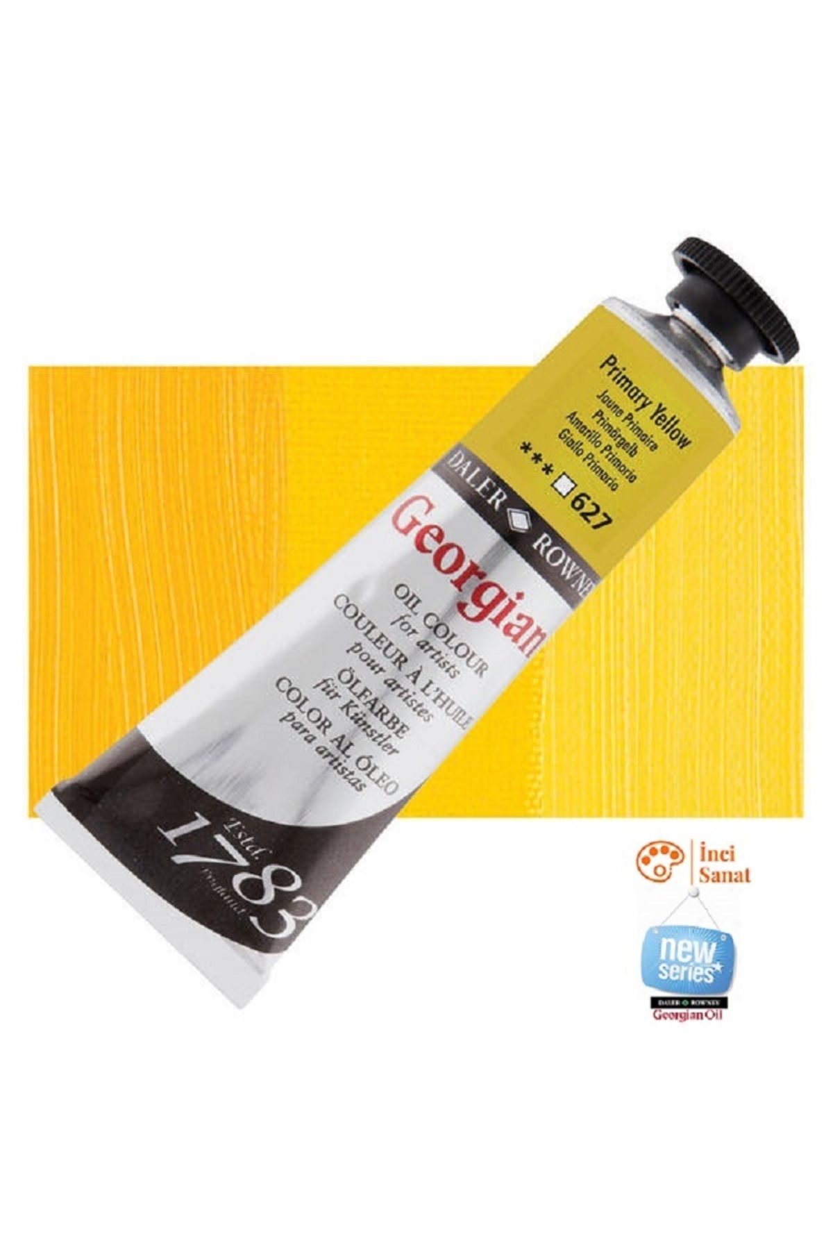 Daler Rowney Georgian N:627 Primary Yellow Yağlı Boya 38ml Profesyonel Oil Colour New Series