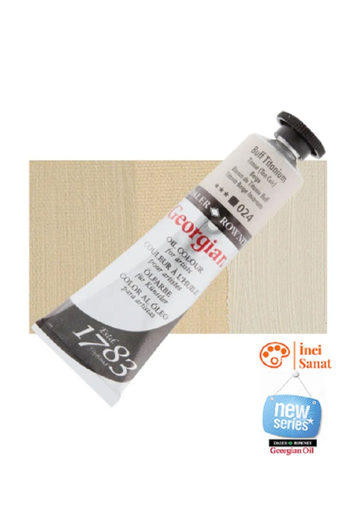 Daler Rowney Georgian N:024 Buff Titanium Yağlı Boya 38ml Profesyonel Oil Colour New Series