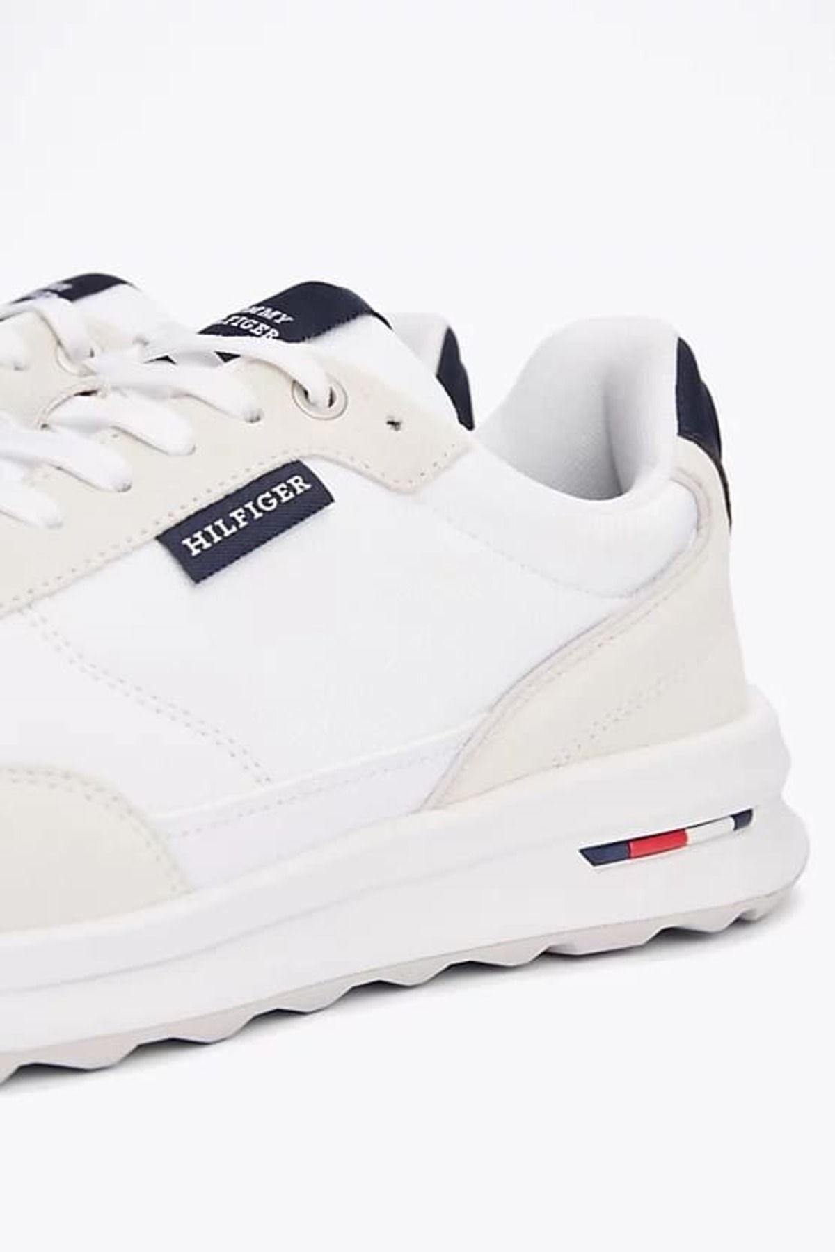 Tommy Hilfiger-White Men's Retro Leather Sneakers 6