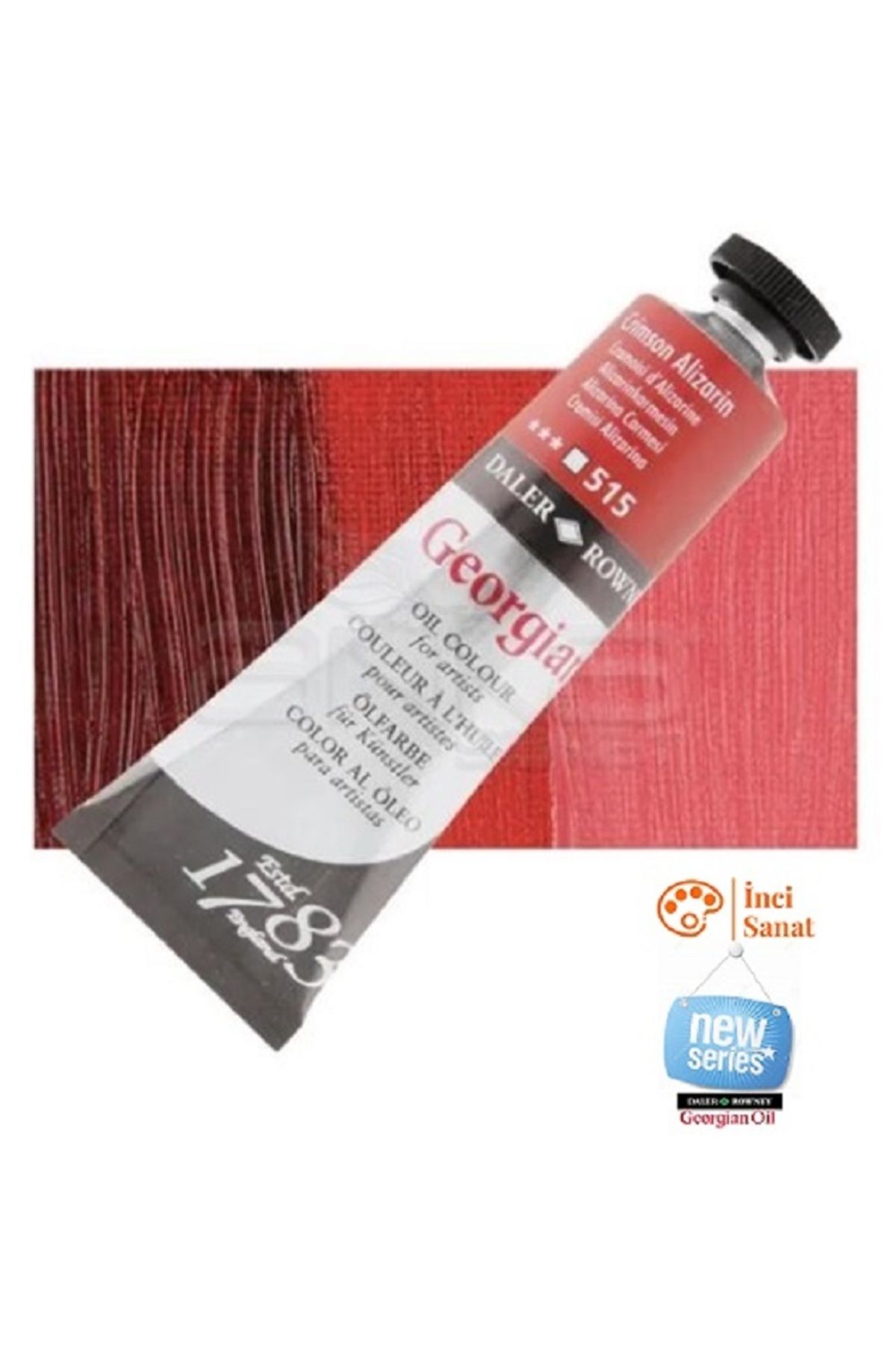 Daler Rowney Georgian N:515 Crimson Alizarin Yağlı Boya 38ml Profesyonel Oil Colour New Series