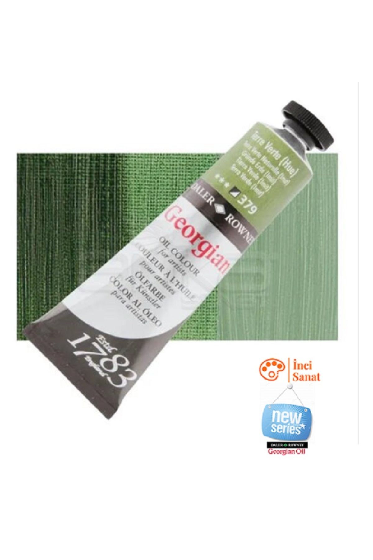 Daler Rowney Georgian N:379 Terre Verte (Hue) Yağlı Boya 38ml Profesyonel Oil Colour New Series