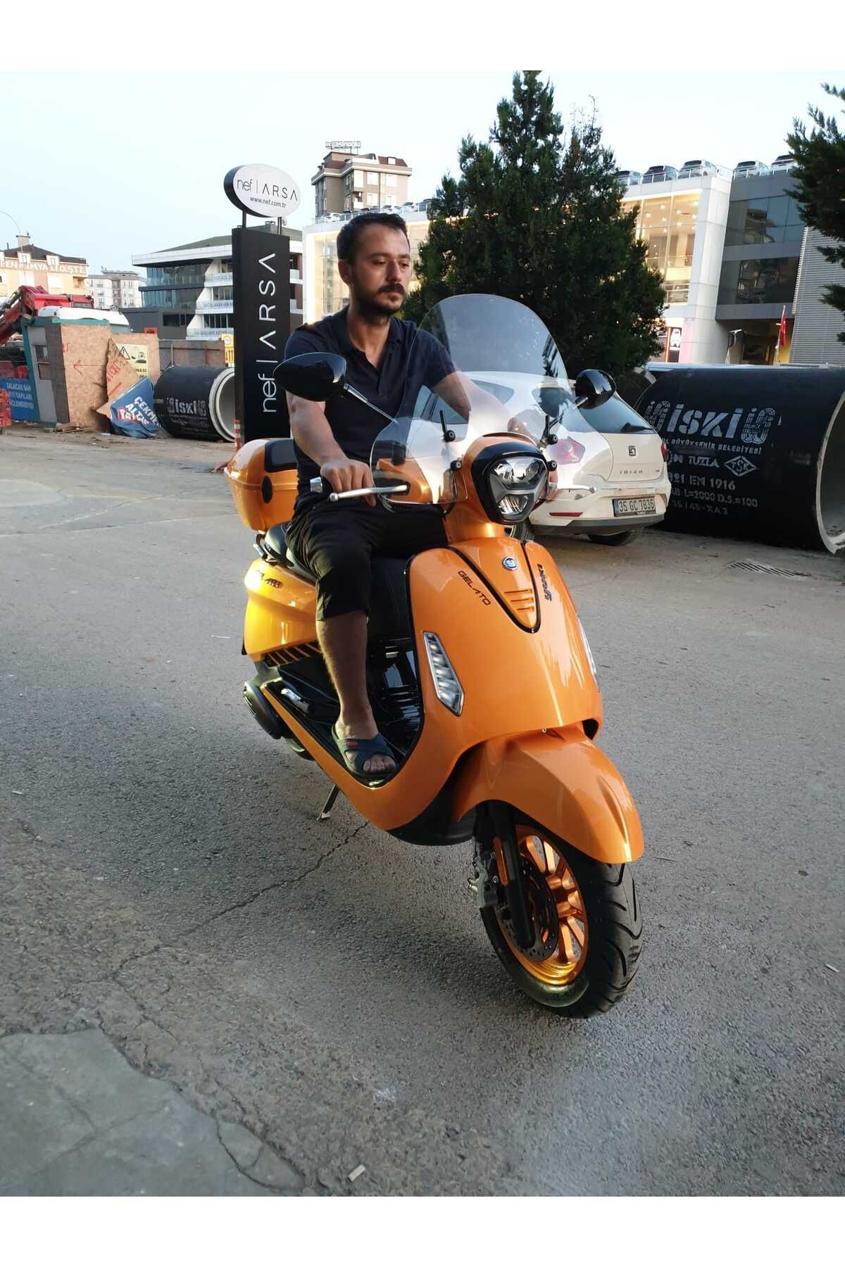Yuki Gelato 150  Siperlik Ön Cam 2023-2025 Model 43cm Şeffaf Renkli 4mm APARATSIZDIR