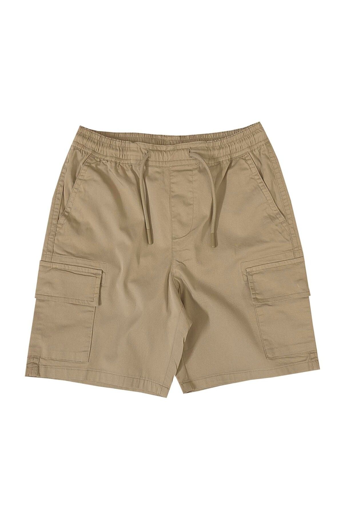 Giordano-Kids’ Twill Comfort Fit Elastic Waist Shorts 1