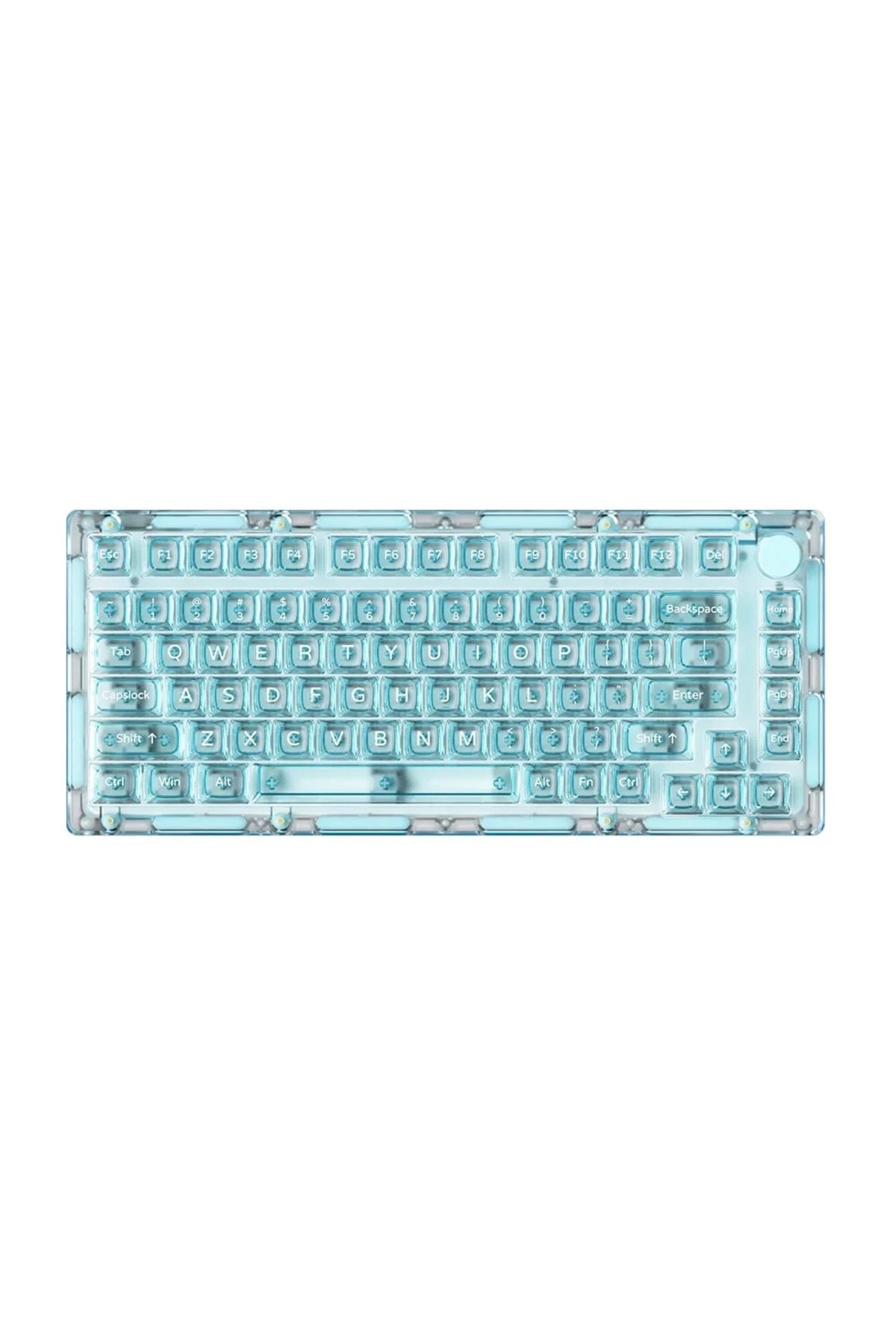 AKKO MONSGEEK ICE75 Clear Blue RGB Kablosuz Hotswap Mekanik Gaming Klavye