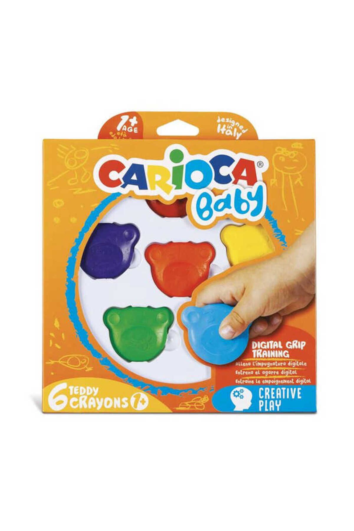 CARIOCA Teddy Bebek Crayons 6Lı +1 Yaş 42956