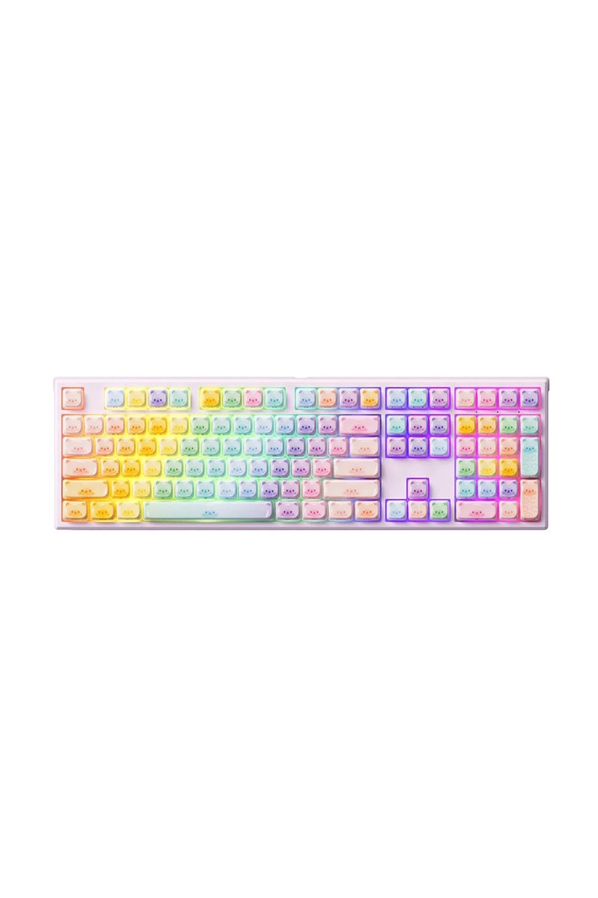 AKKO MONSGEEK MG108B Colorful Cats RGB Kablosuz Hotswap Mekanik Gaming Klavye