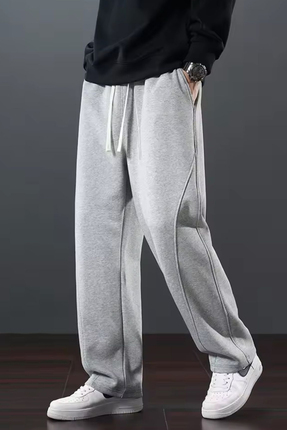 SALIENDO Erkek Bol Paça Gri Baggy Core Üç Iplik Eşofman Altı