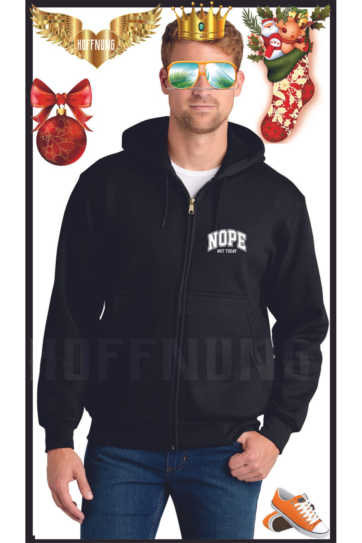 HOFFNUNG ZIP Oversize NEW YORK THE BRONX Hırka