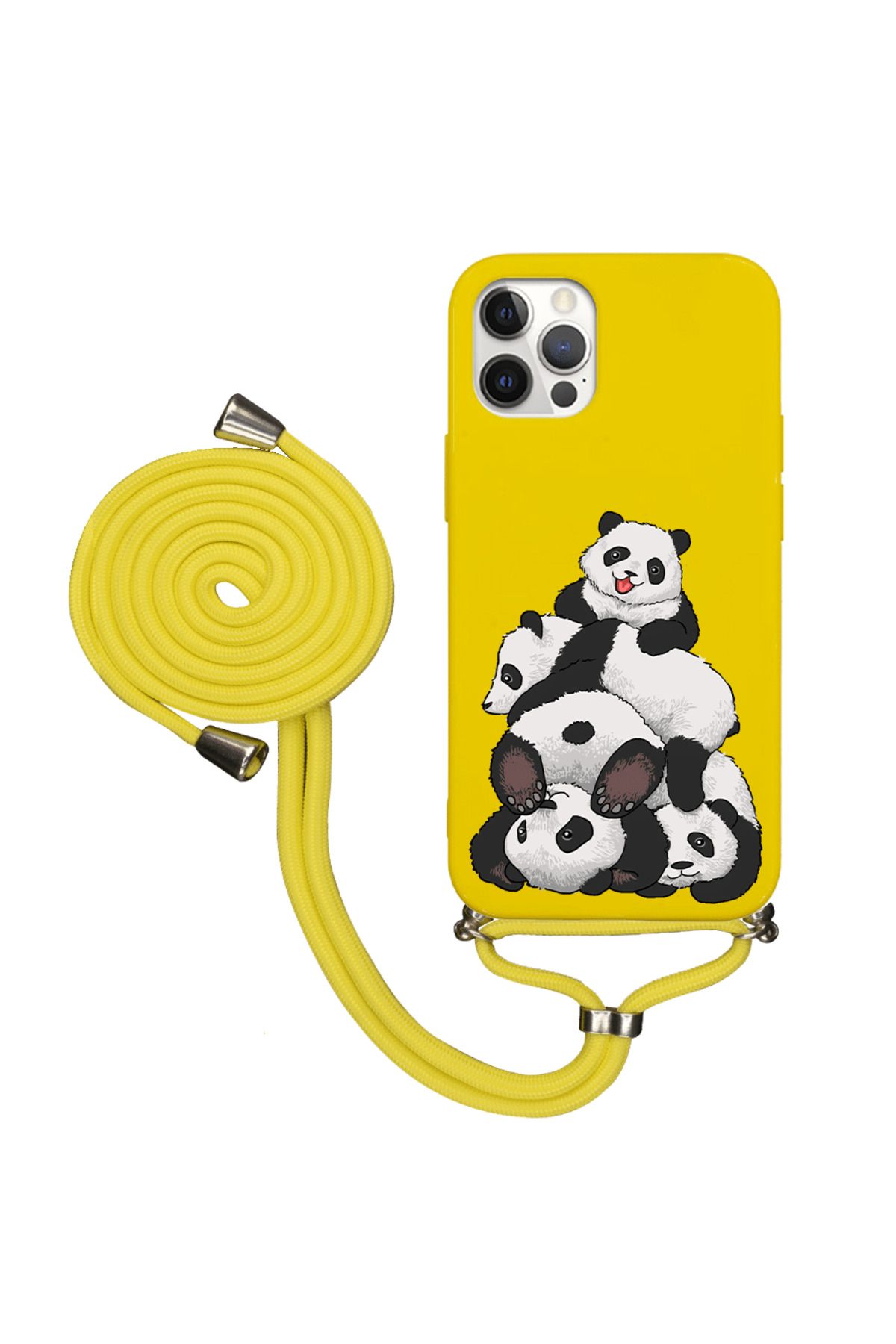 Royaleks iPhone 12 Pro Max İpli Lansman Kılıf - Cute Pandas