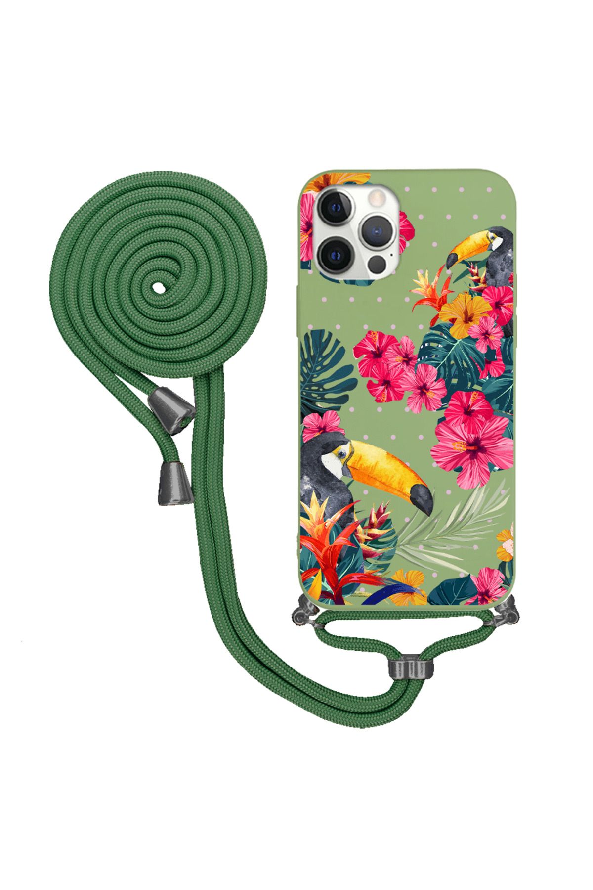 Royaleks iPhone 12 Pro Max İpli Lansman Kılıf - Tropical
