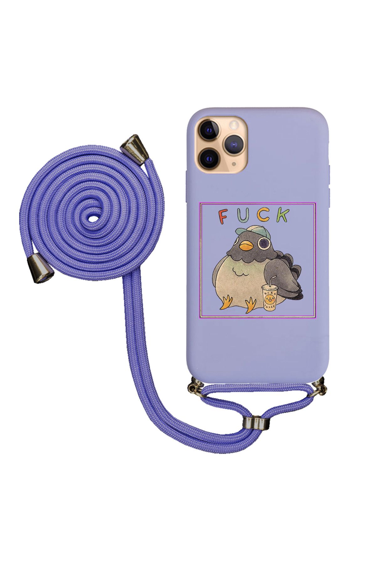 Royaleks iPhone 11 Pro Uyumlu İpli Lansman Kılıf - Fuck