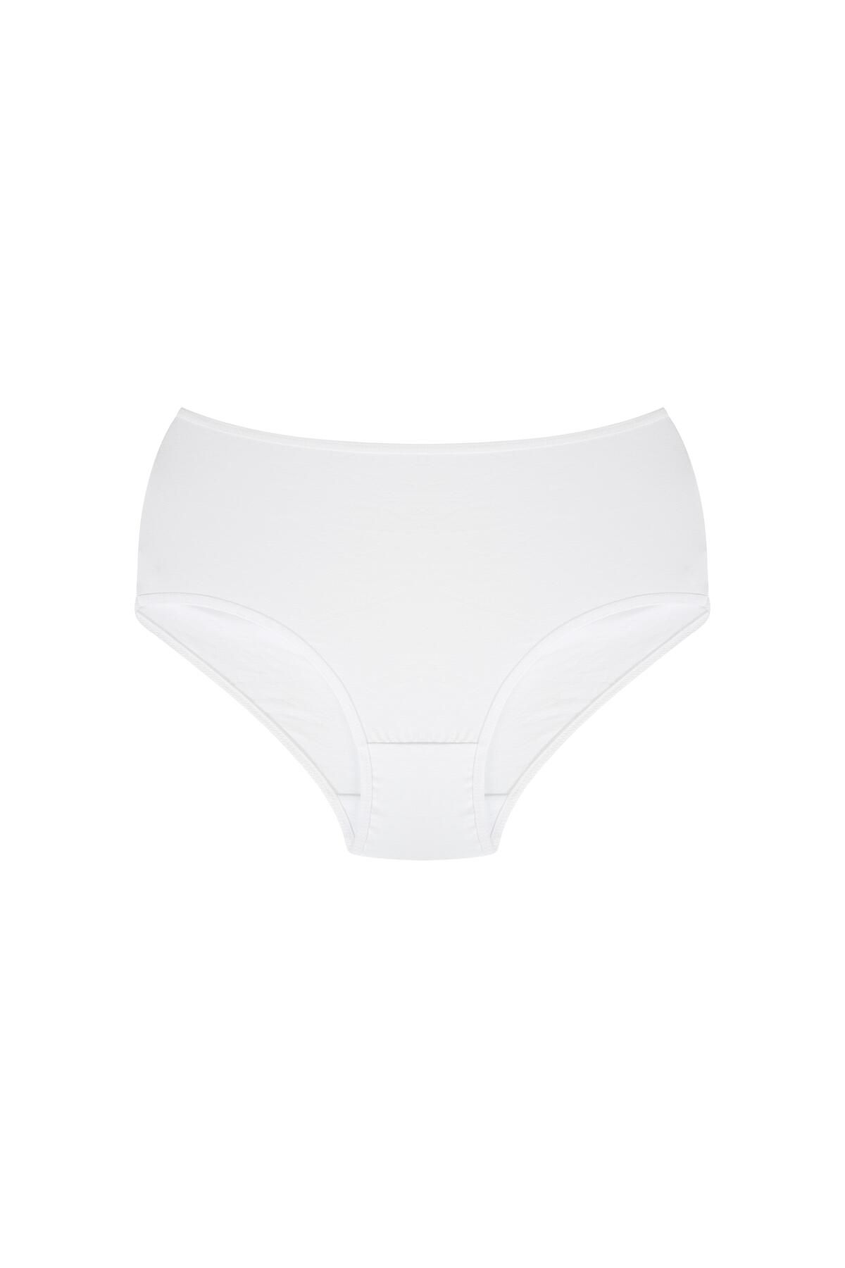 Akbeniz-White Large Size Women's Panties - 40264 2