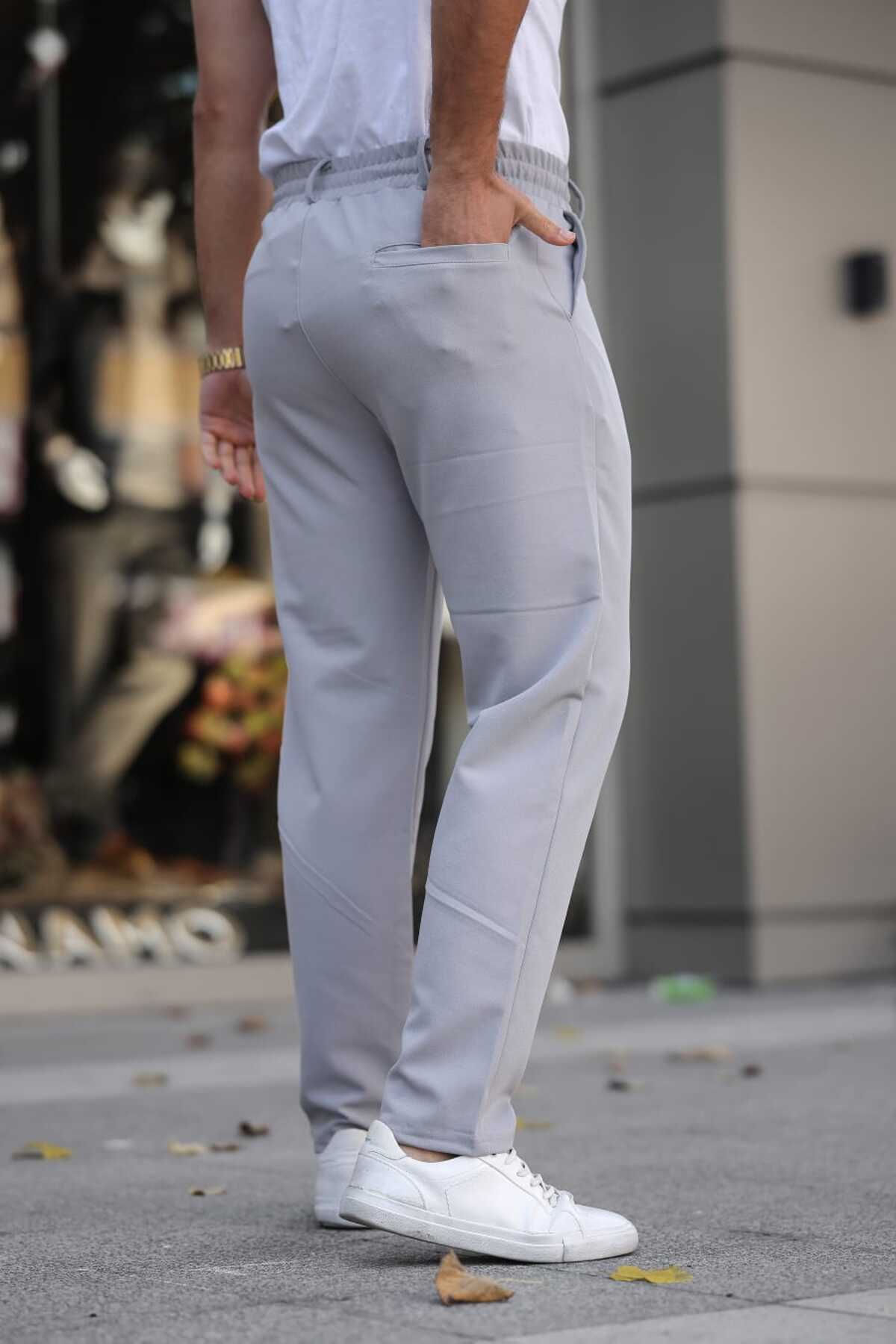 YŞRLİNE COLLECTİON  YŞRLİNE ERKEK GRİ JOGGER PANTOLON - Görsel 4