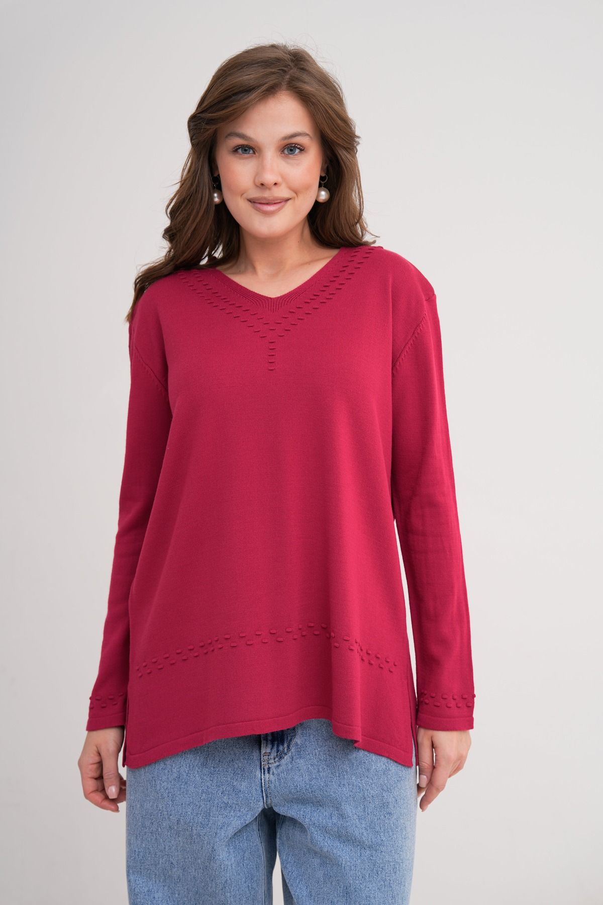 Lamierra-Seasonal Knitwear Mother's Blouse 2