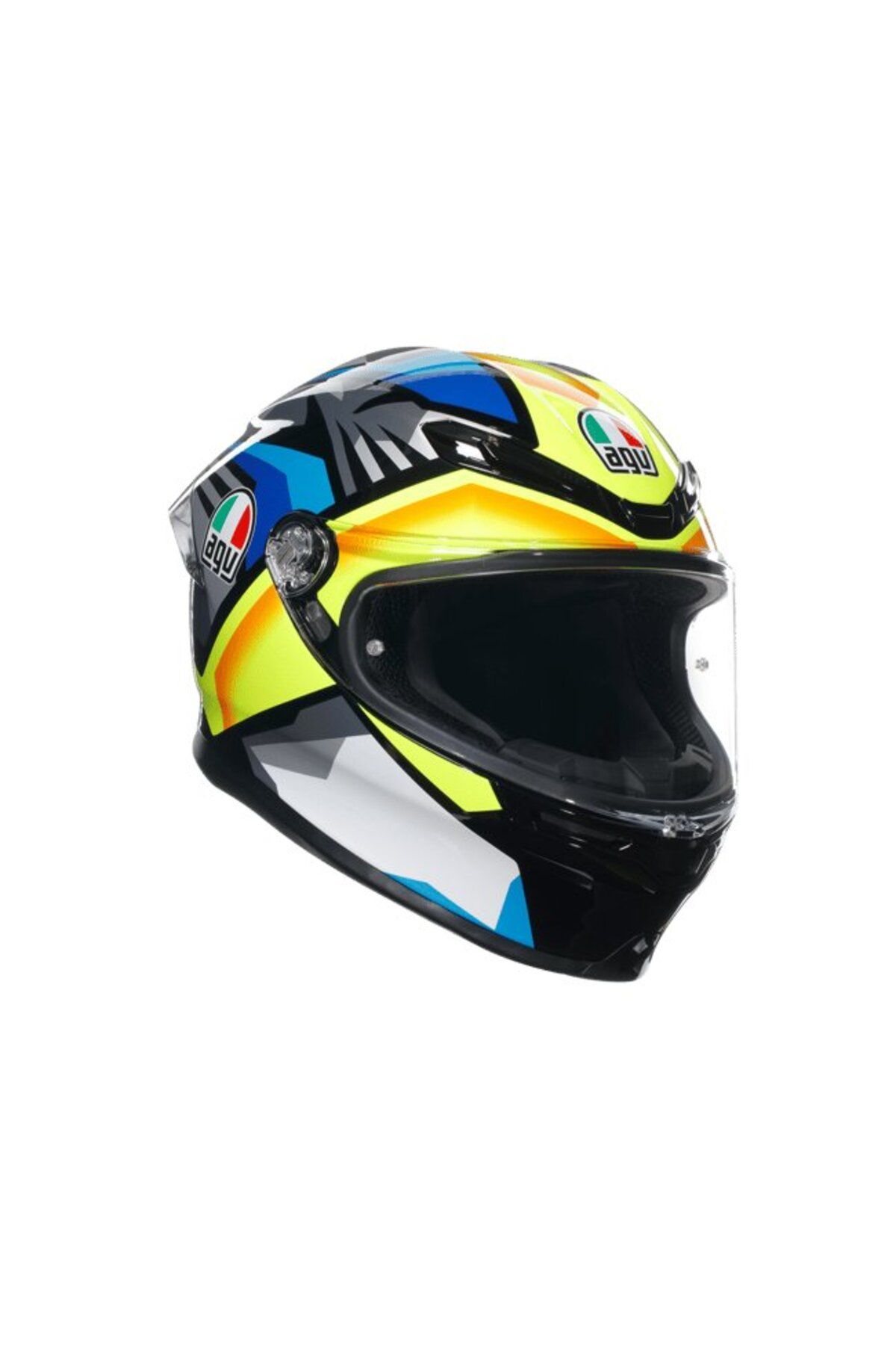 AGV K6 S Joan Black Blue Yellow Kapalı Kask