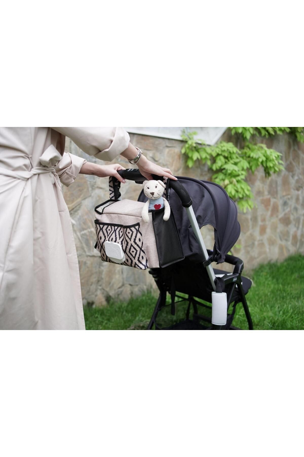 HOMELİFE EV TEKSTİL Kolay Taşınabilir Fonksiyonel Şık Bebek Bakım Çantası fotoğrafı 3 (önizleme)