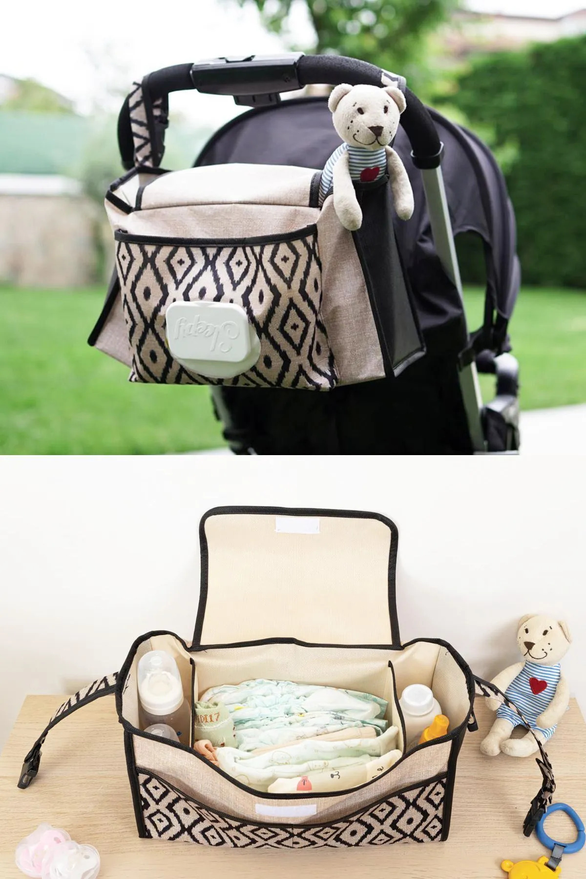 HOMELİFE EV TEKSTİL Kolay Taşınabilir Fonksiyonel Şık Bebek Bakım Çantası fotoğrafı 2 (önizleme)