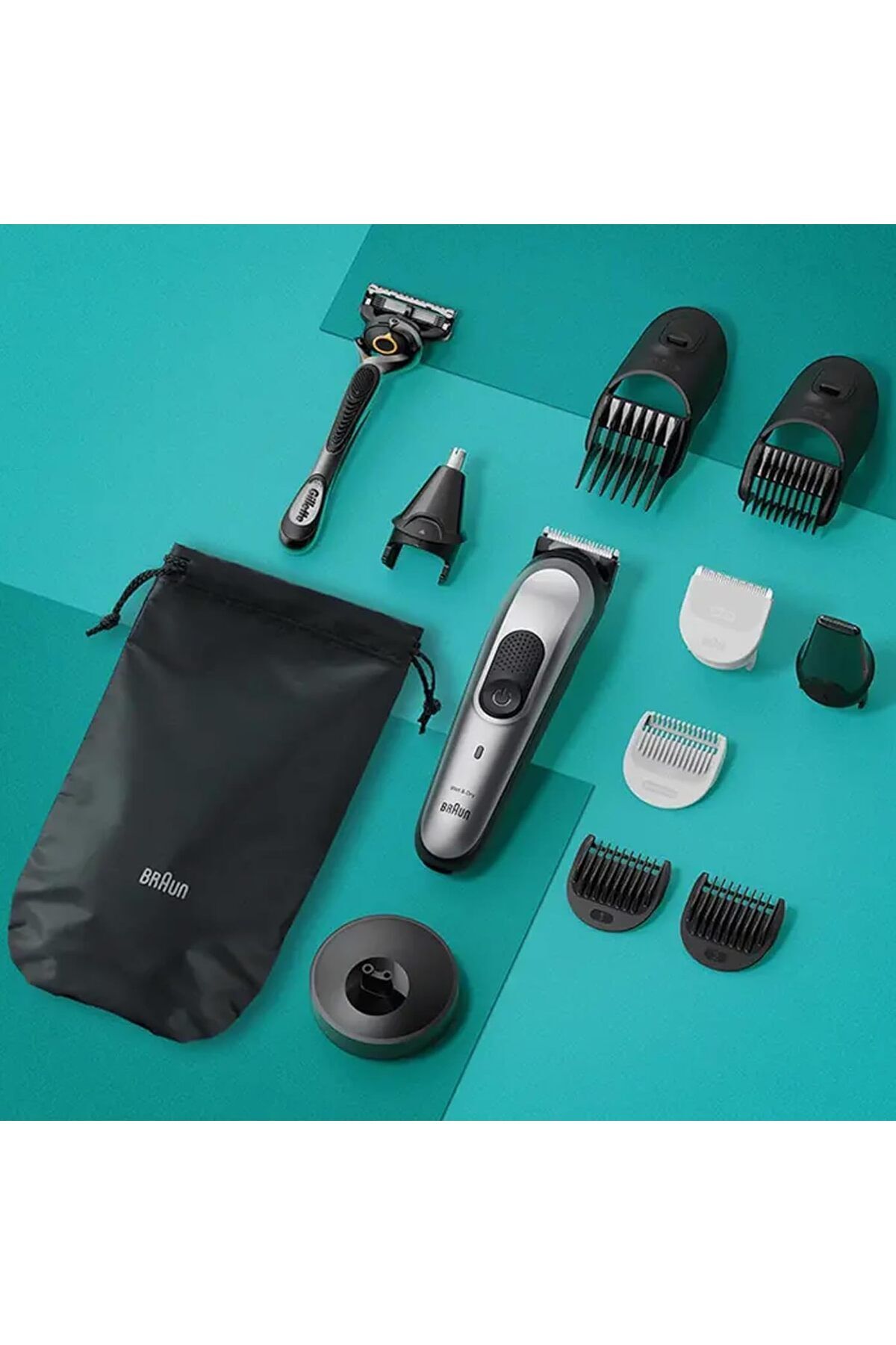 Braun-10-in-1 Multi Grooming Kit Series 7 AutoSense Technology, ProBlades, 100min Runtime - MGK 7420 7