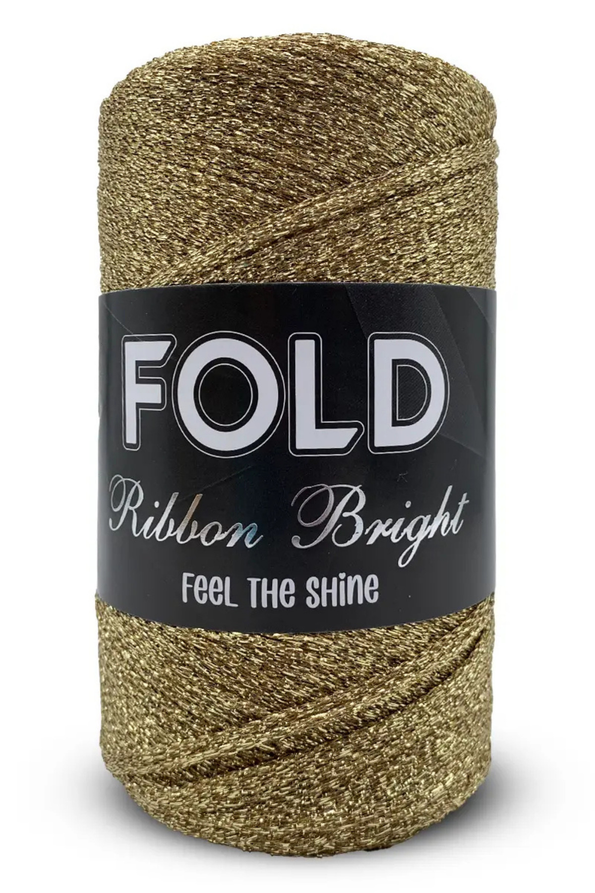 FOLD Ribbon Bright Gold - Simli Ribbon Örgü İpi %100 Premium Sim Lase ...