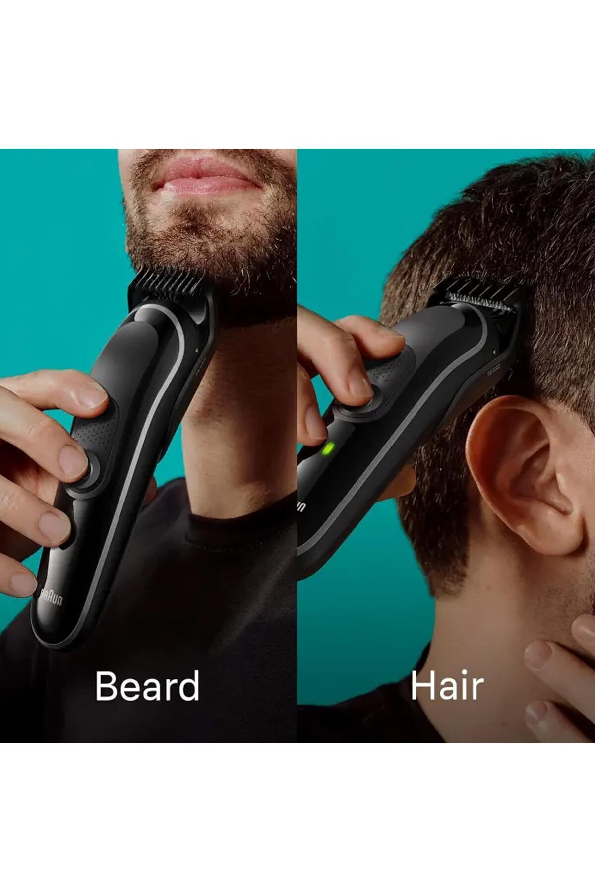 Braun-مجموعة أدوات الحلاقة المتعددة 8 في 1 السلسلة 3، وقت تشغيل 80 دقيقة، شفرة حادة للغاية، حقيبة - MGK 3440 4